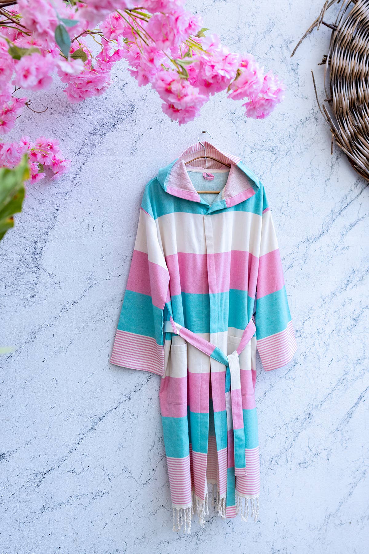 Turkish cotton light weight bathrobe