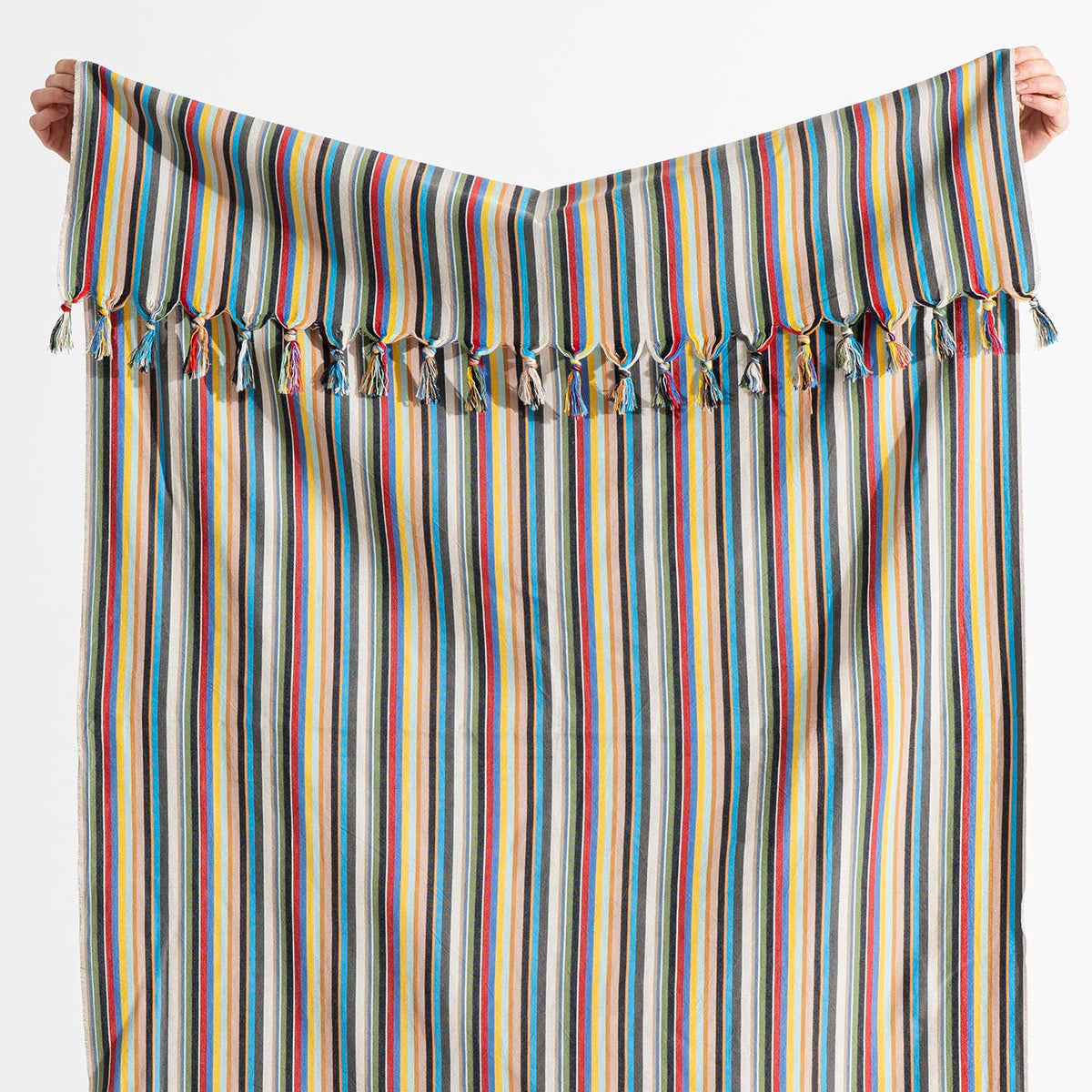 Hammam Turkish Peshtemal Towel – Multicolor Stripe, 100% Cotton