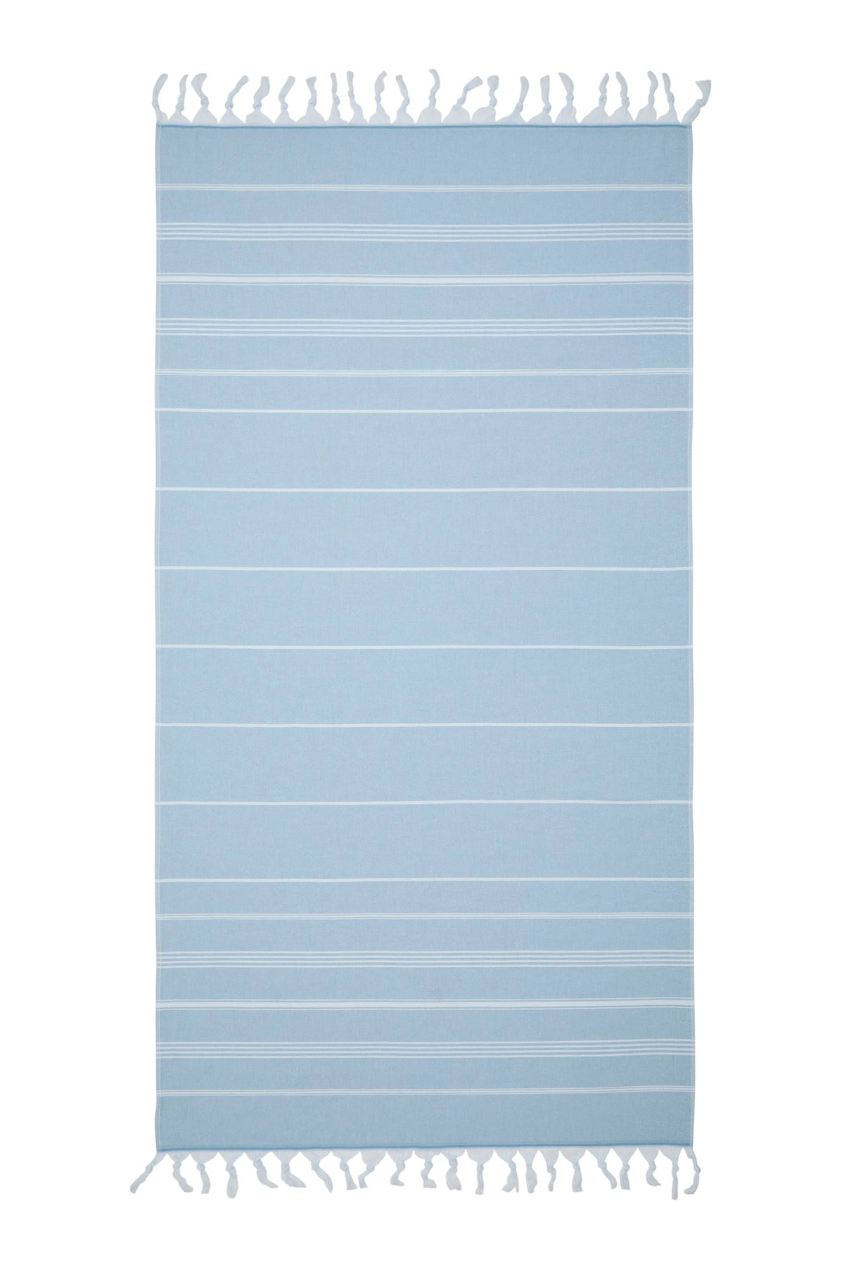 Sultan terry-backed Turkish towel in a hammam stripe, 35x70 in | Kikoya