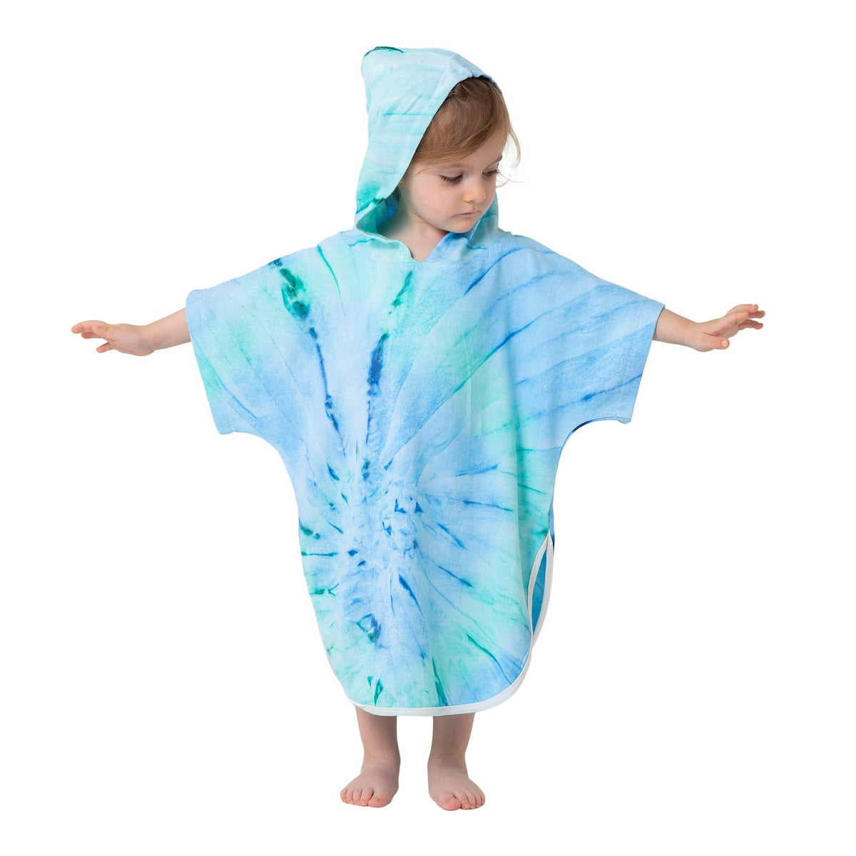 Baby & Toddler Hooded Towel Poncho – Ages 0-3, alternate view | Kikoya