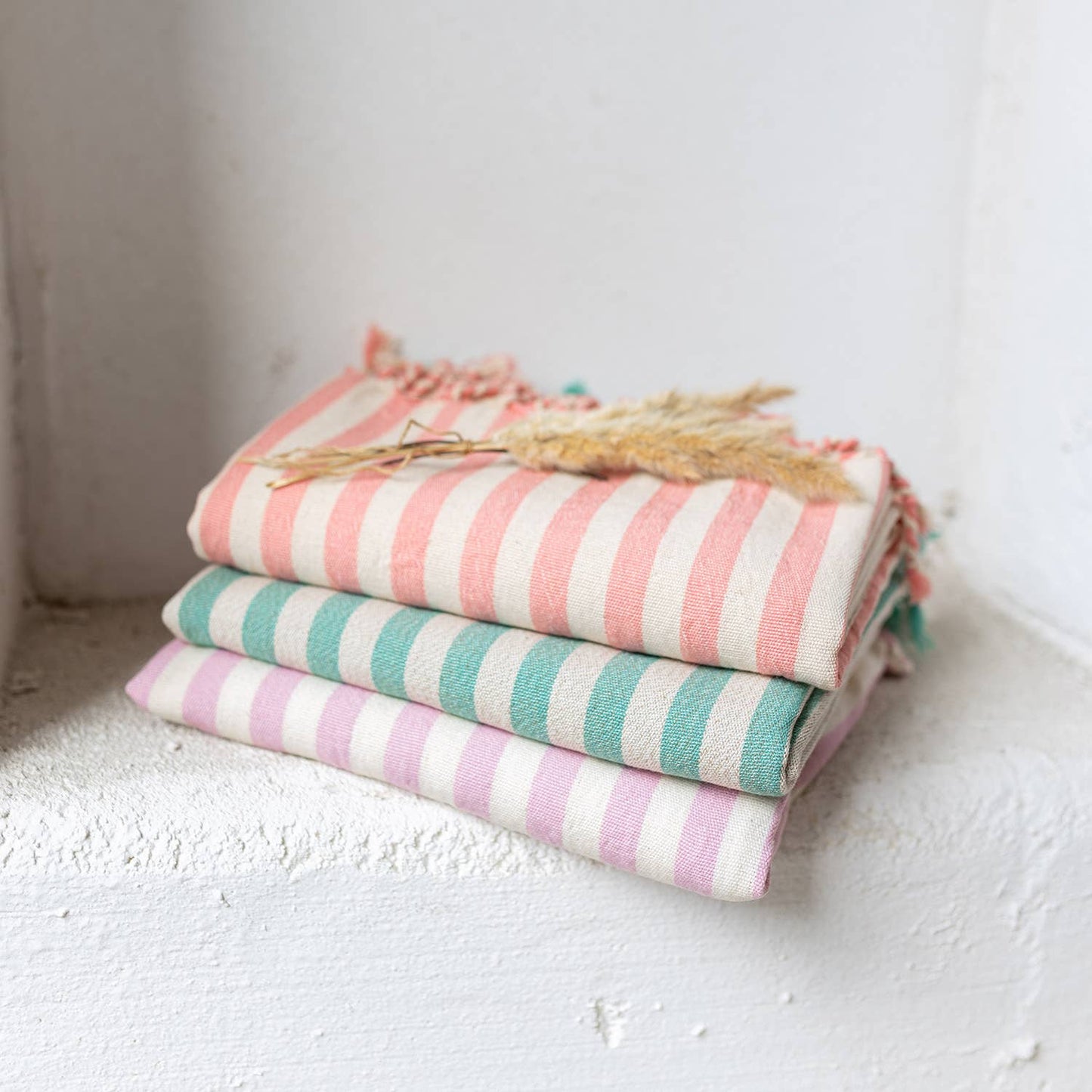 Bath Beach Towels Mid Weight Rustic Vintage Feel Pre-Washed