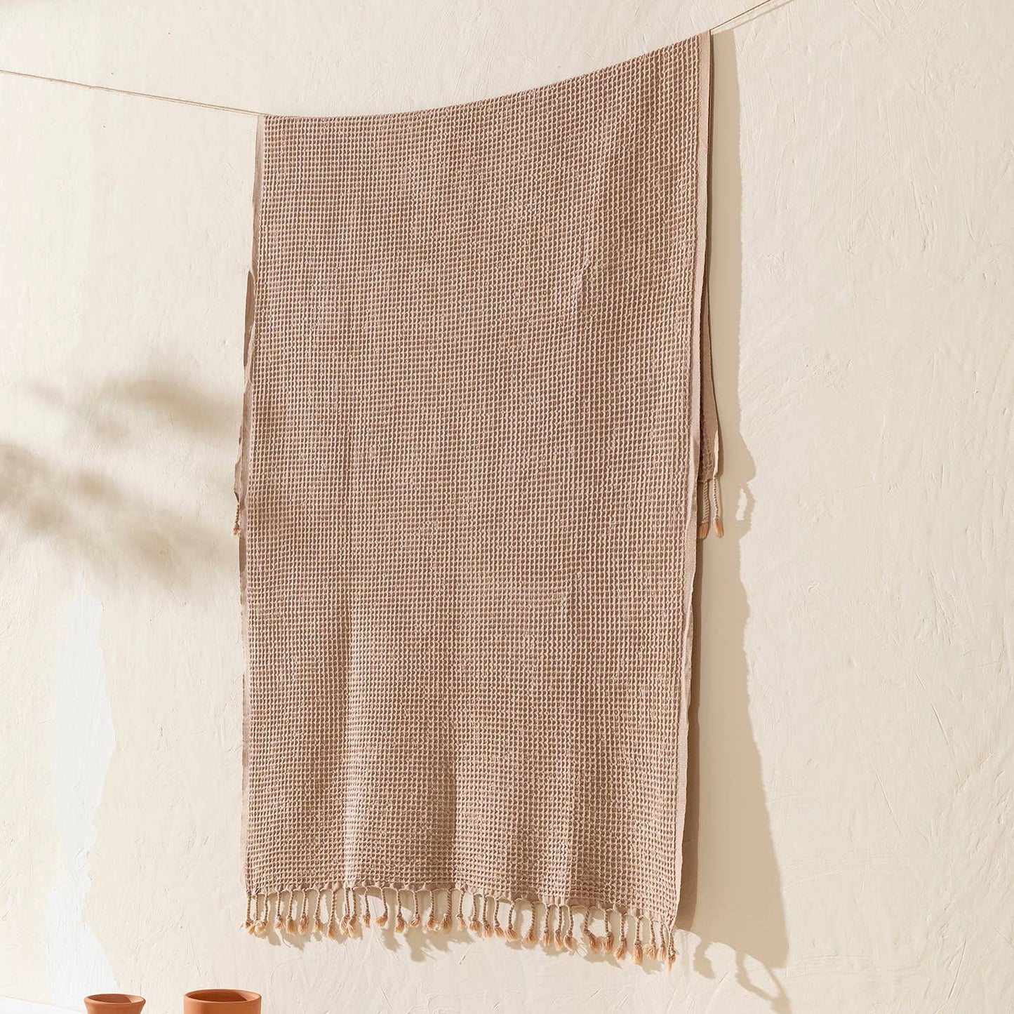 Stonewashed Turkish Hamam Pestemal Beach Towel