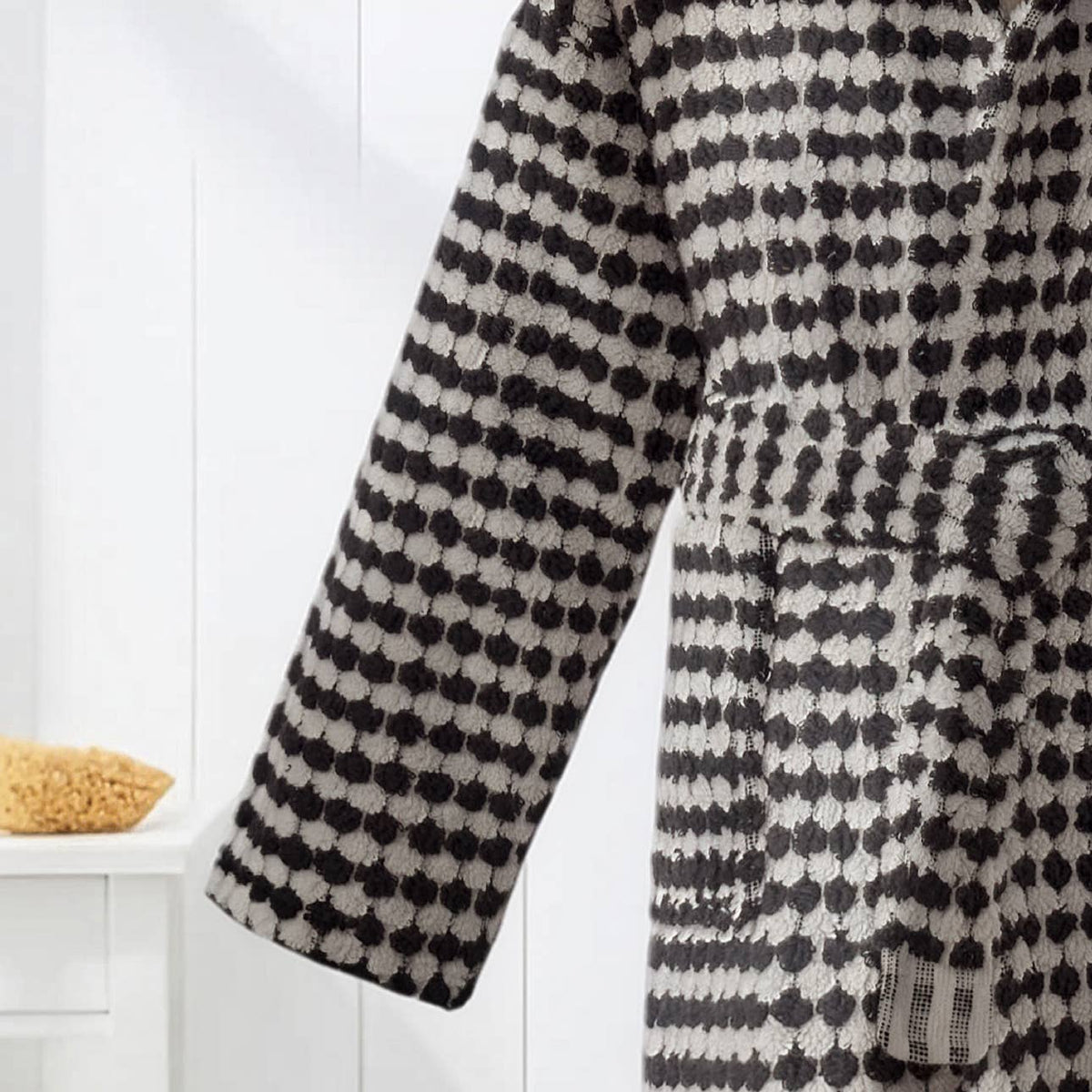 Pompom kids Turkish bathrobe – hooded, ages 5-8 | Kikoya