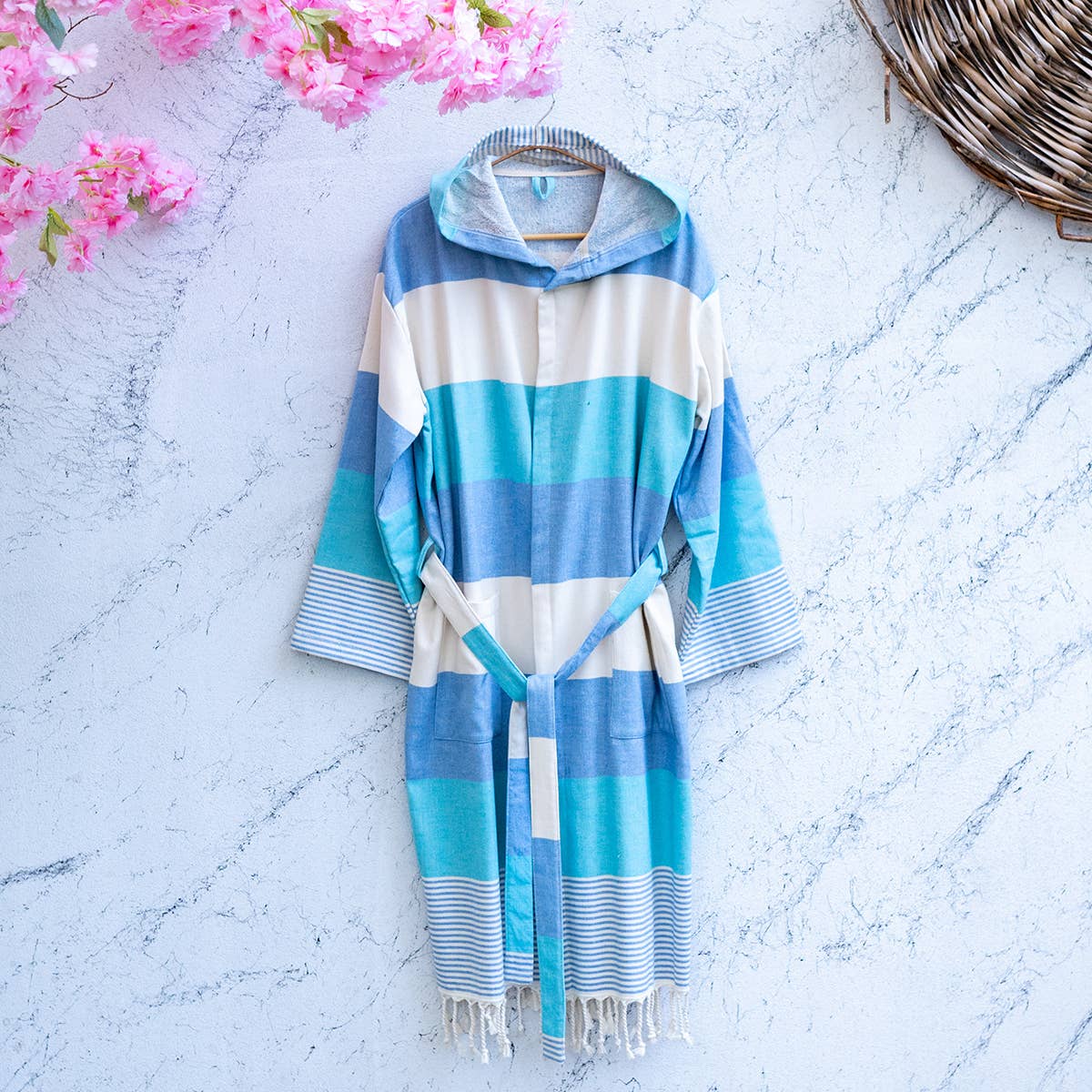 Turkish cotton light weight bathrobe