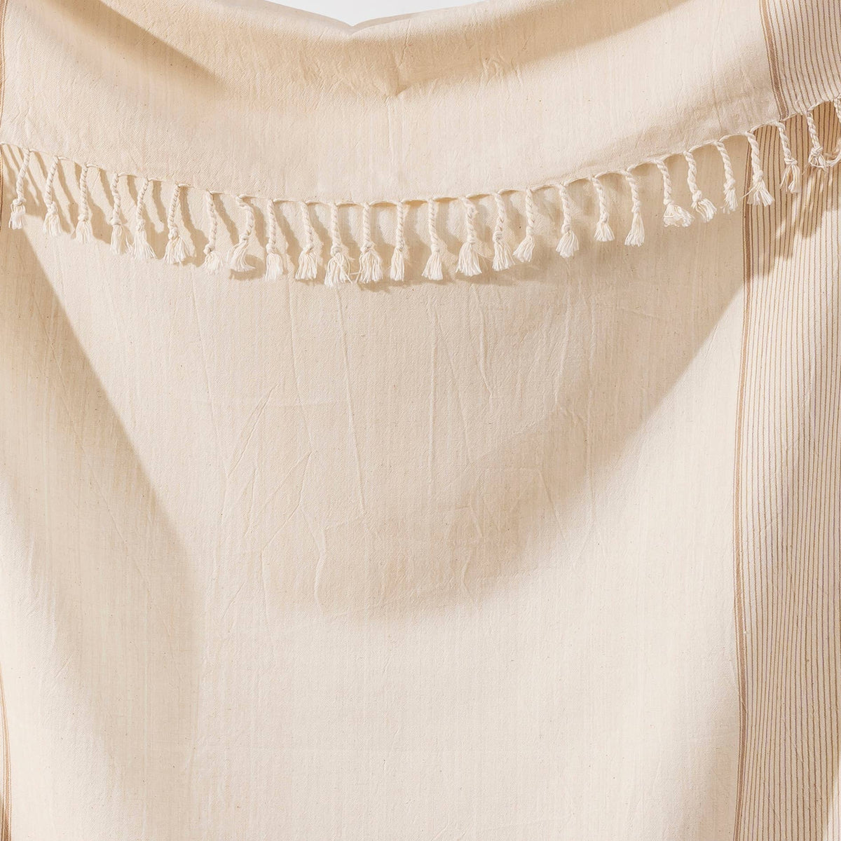 Blush Turkish towel with tassel fringe, bath and hand sizes, flat-woven | Kikoya