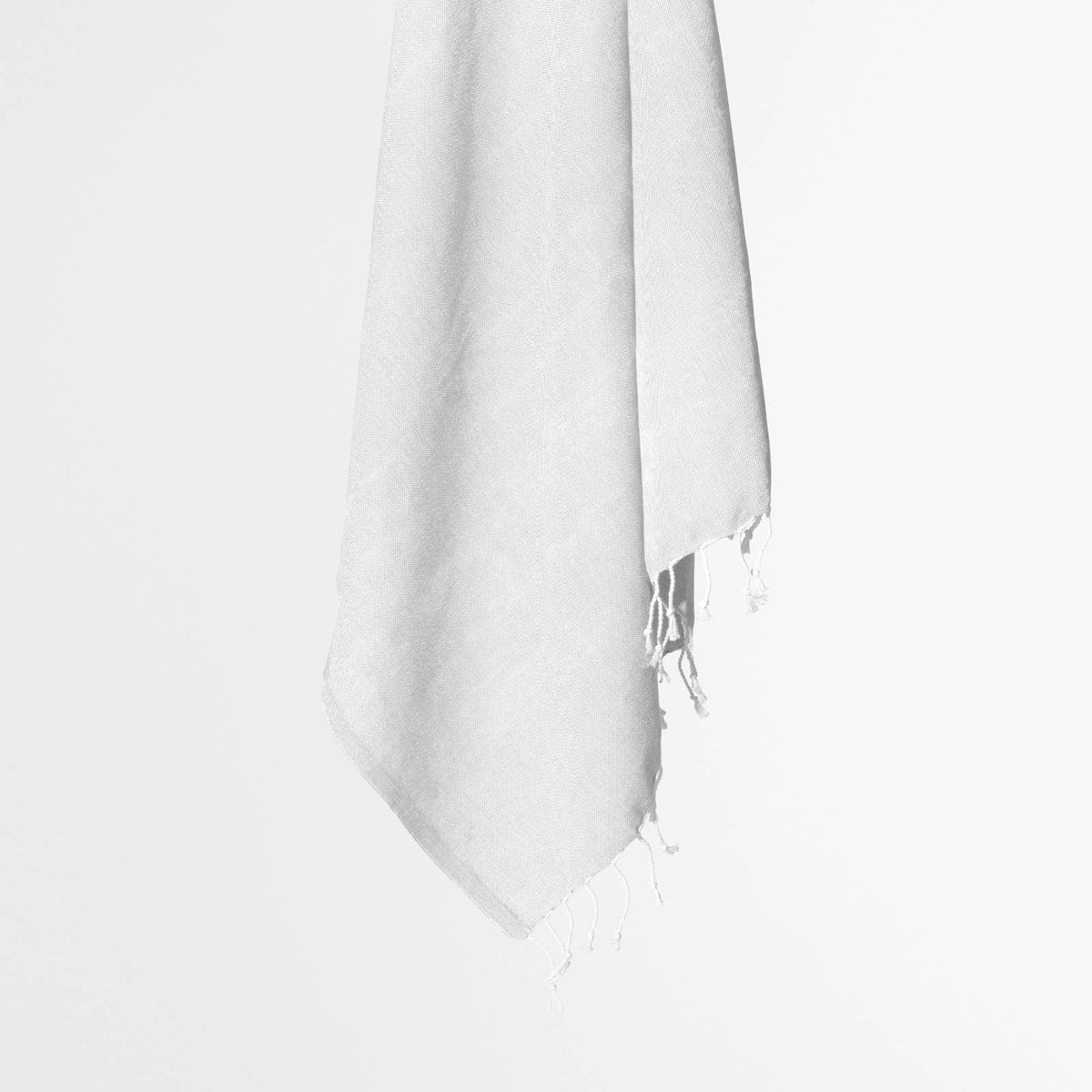 Blank white Turkish beach towel, 39x78 in, undyed base for tie-dye and sublimation | Kikoya
