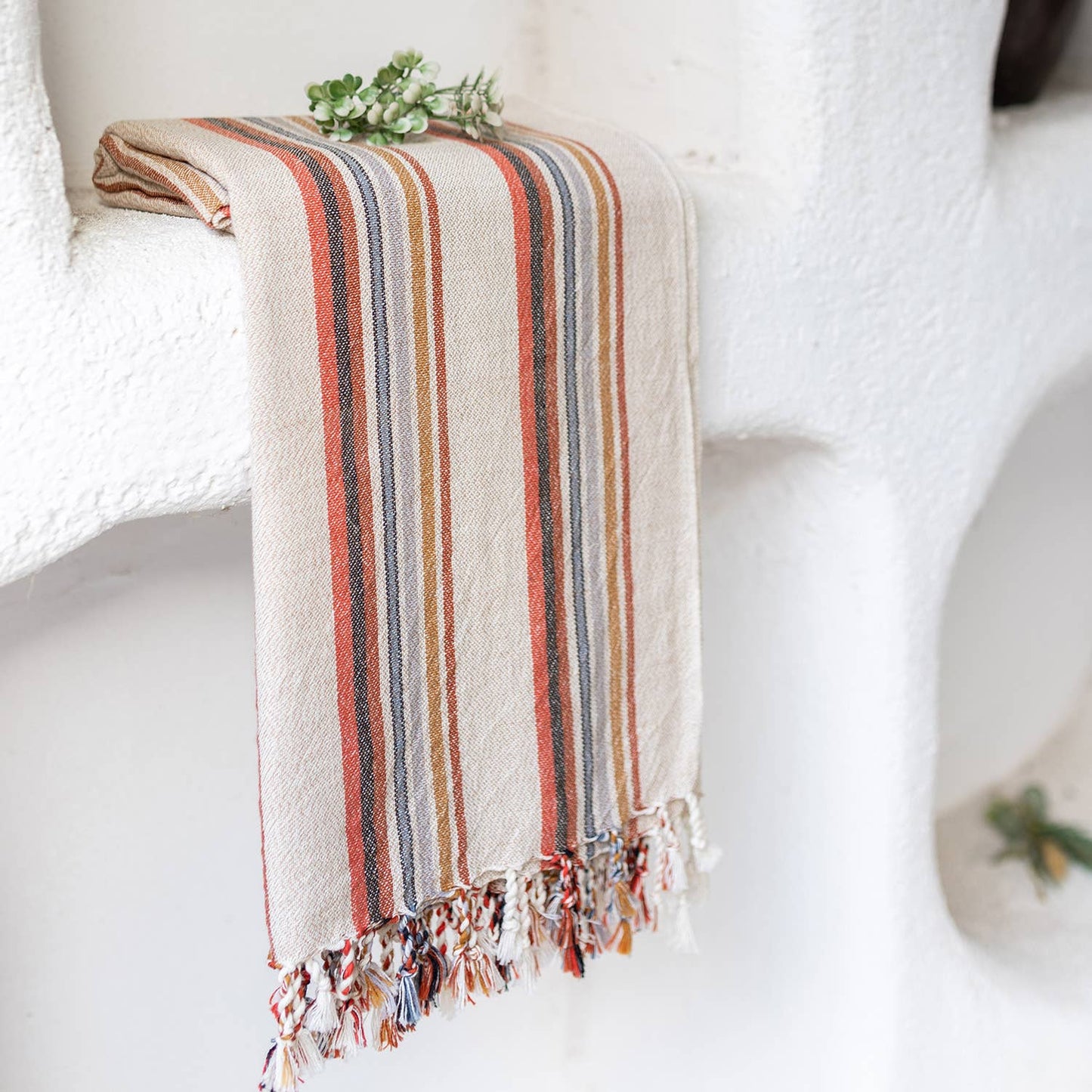 Bath Beach Towels Mid Weight Rustic Vintage Feel Pre-Washed