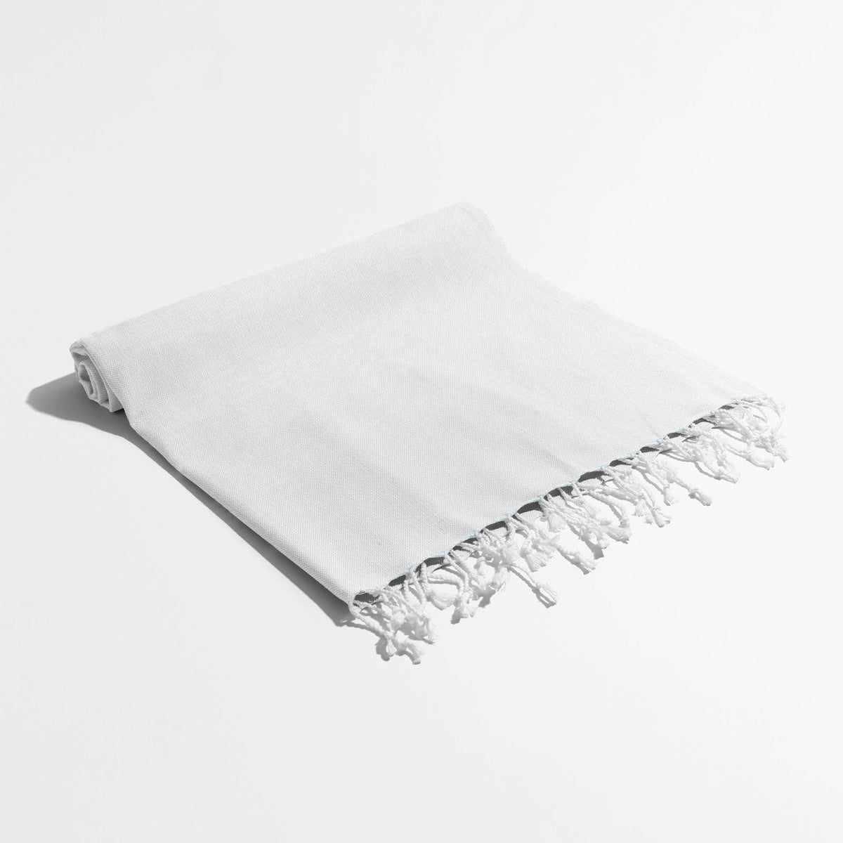 Blank white Turkish beach towel, 39x78 in, undyed base for tie-dye and sublimation | Kikoya