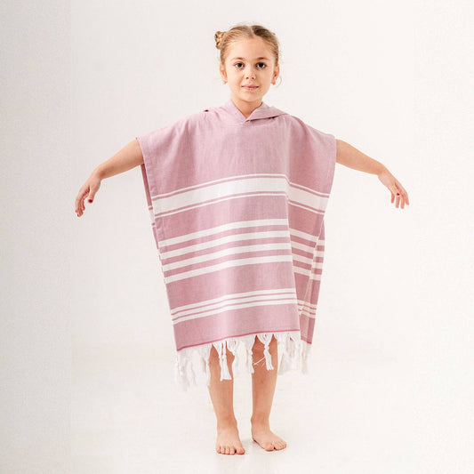 Hooded Poncho Surf Changing Swimming Beach Towel Terrybacked