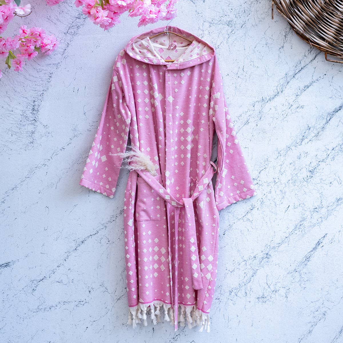 Turkish cotton light weight bathrobe