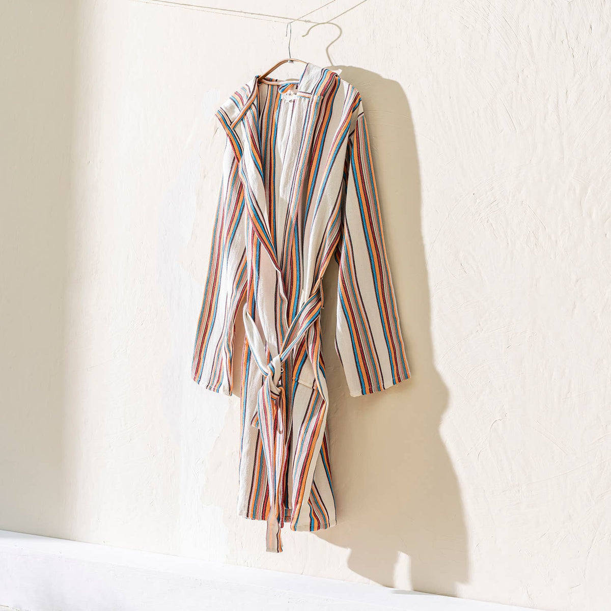 Hammam Turkish bathrobe – multicolour stripe | Kikoya