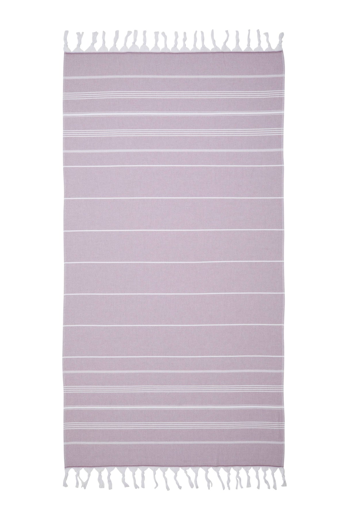 Sultan terry-backed Turkish towel in a hammam stripe, 35x70 in | Kikoya