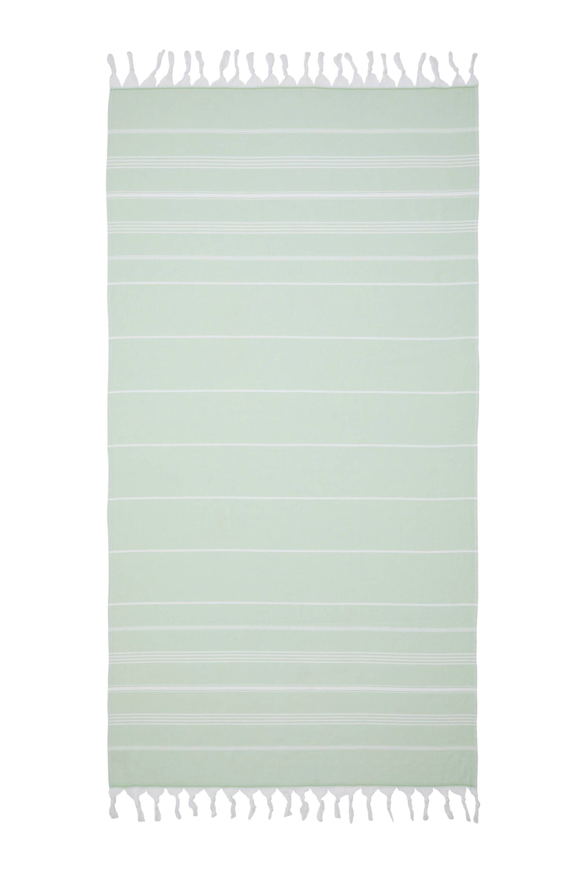 Sultan terry-backed Turkish towel in a hammam stripe, 35x70 in | Kikoya
