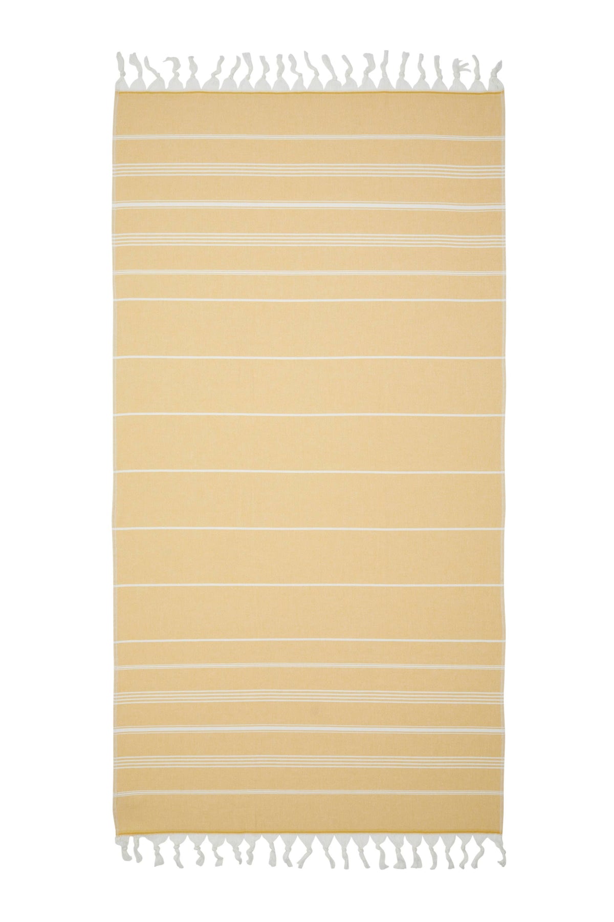 Sultan terry-backed Turkish towel in a hammam stripe, 35x70 in | Kikoya