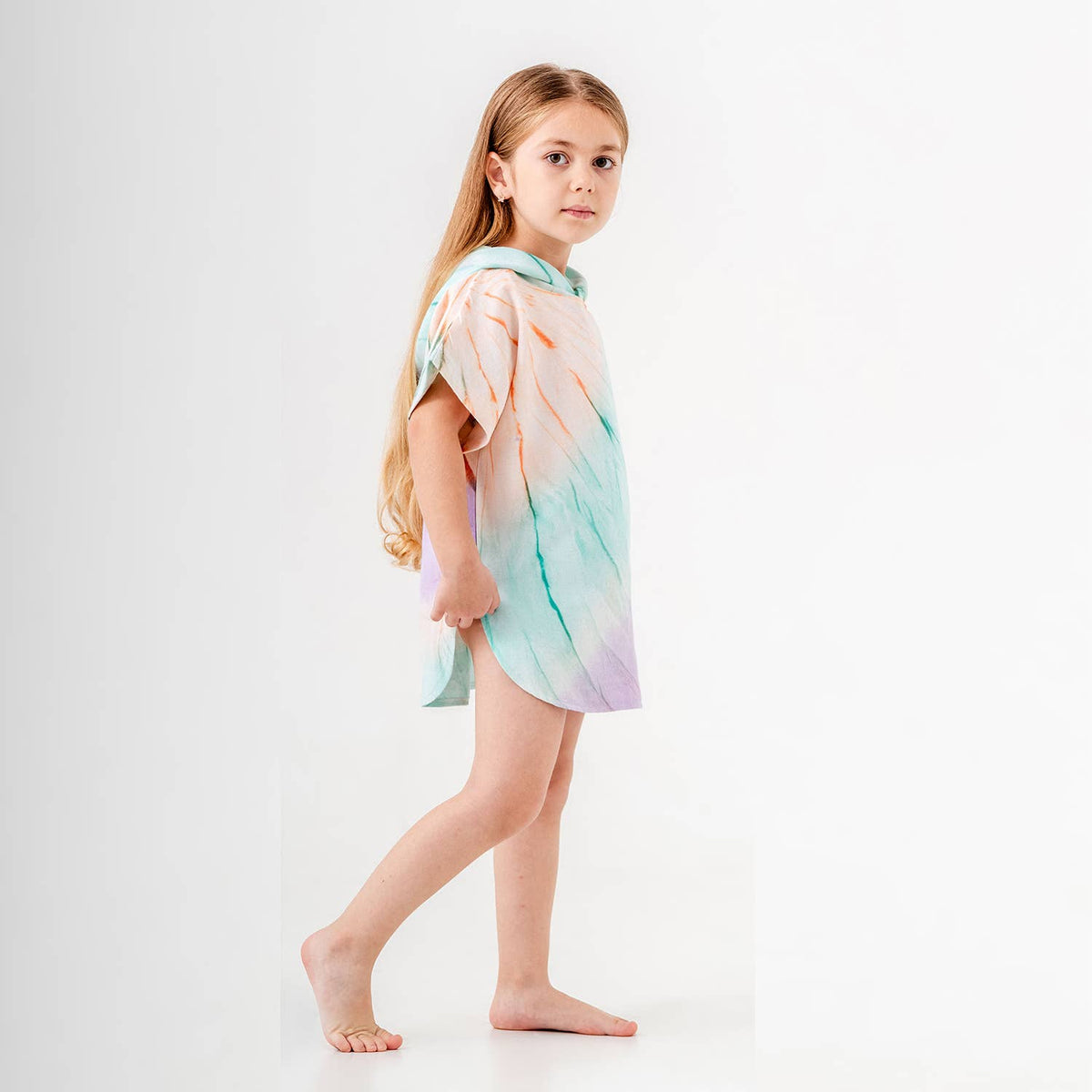 Baby & Toddler Hooded Towel Poncho – Ages 0-3, alternate view | Kikoya