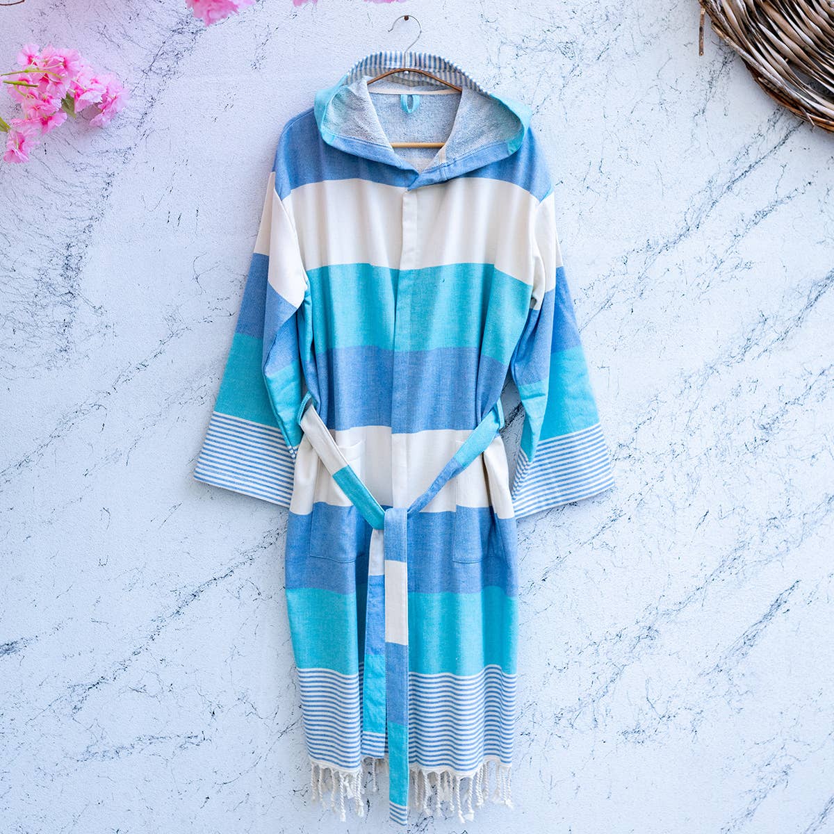 Turkish cotton light weight bathrobe