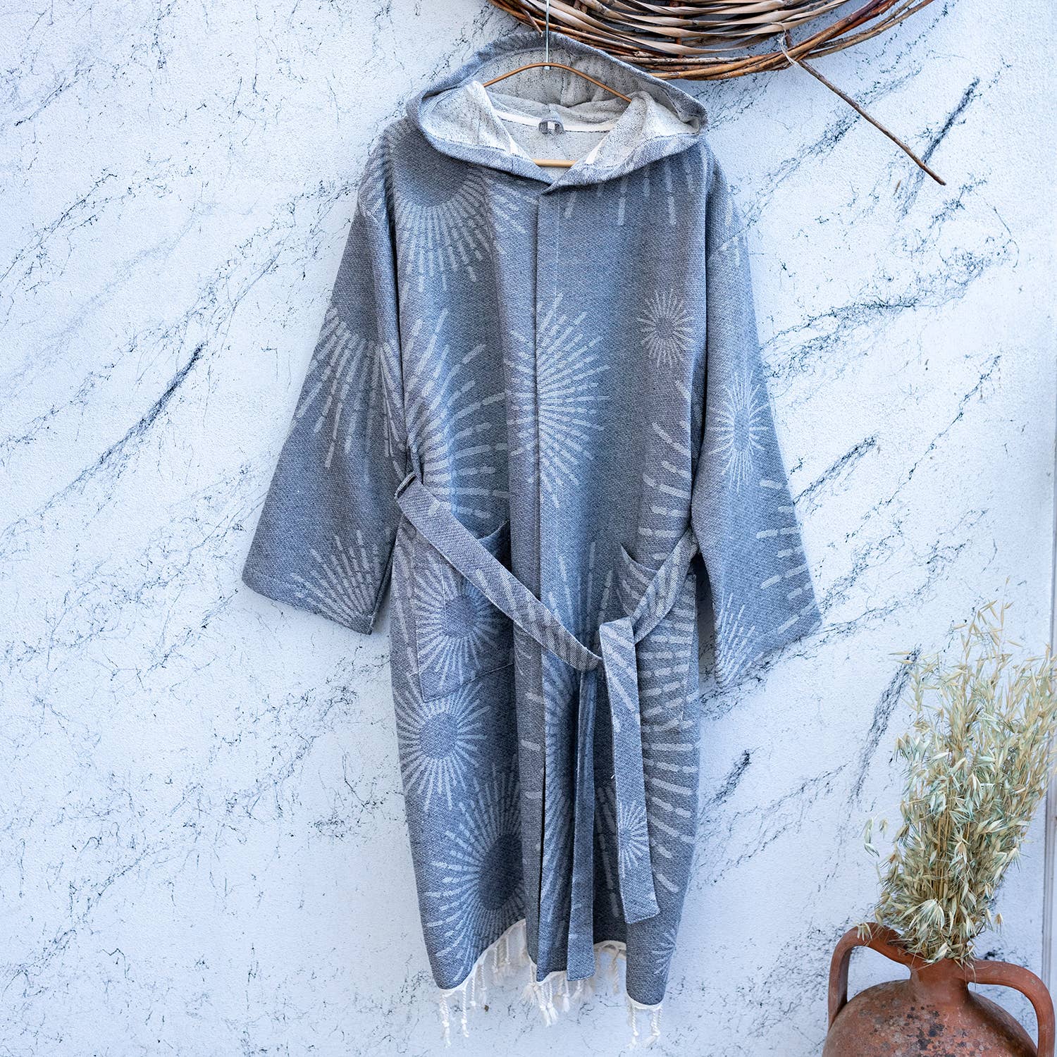 Turkish cotton light weight bathrobe