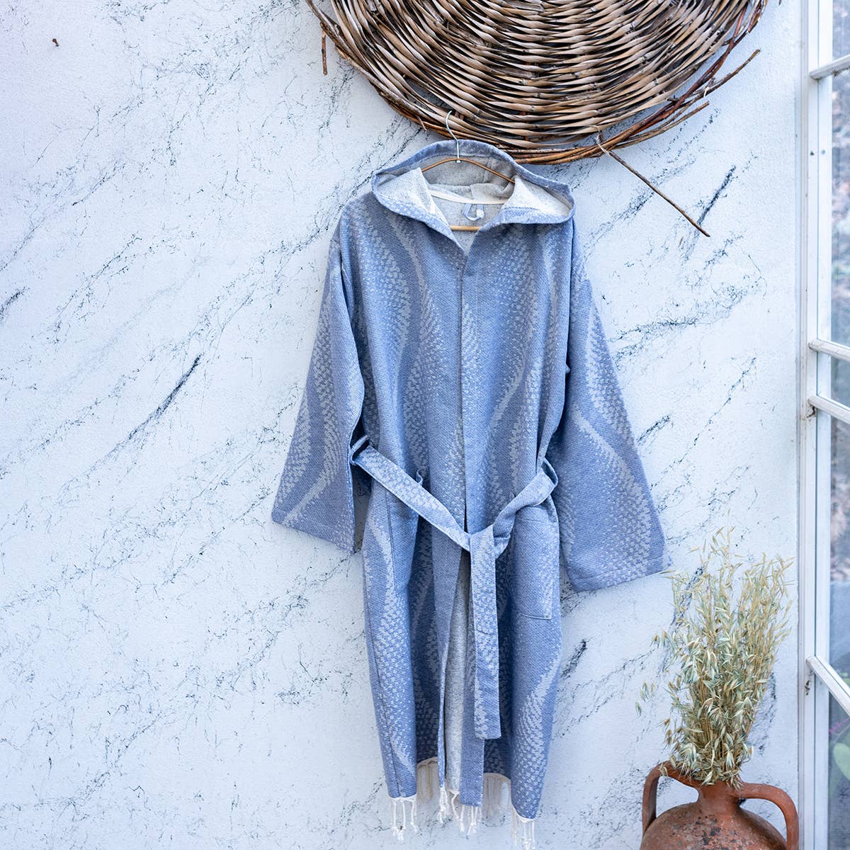 Turkish cotton light weight bathrobe