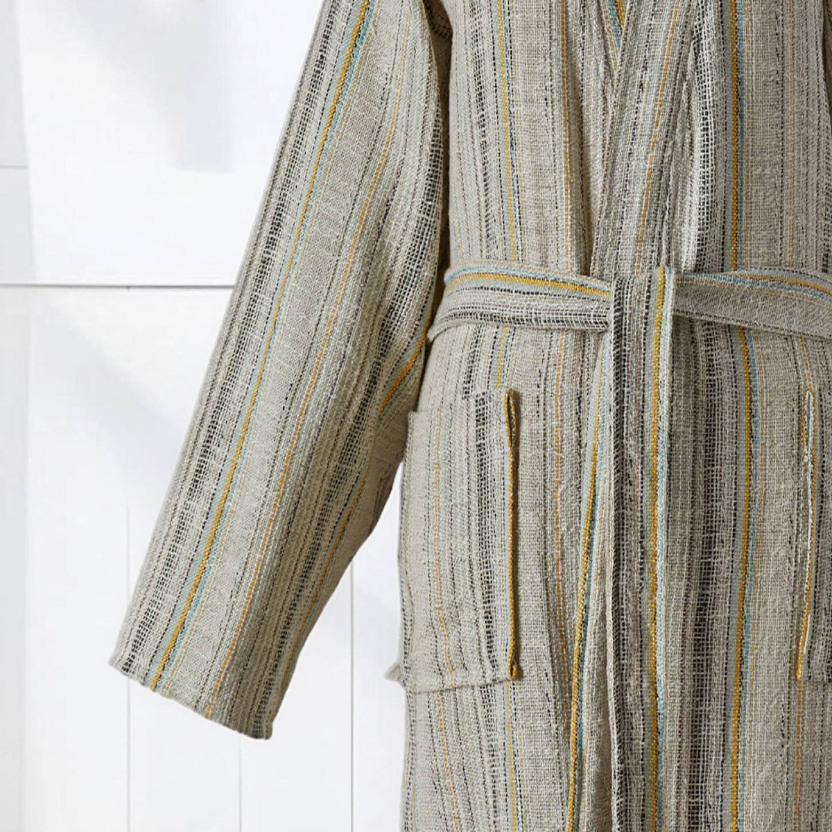 Santorini Turkish kimono bathrobe – Natural | Kikoya