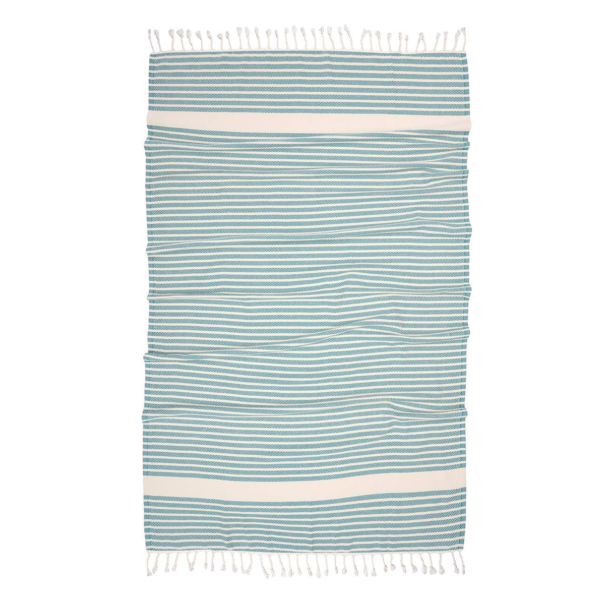 Midas Turkish beach towel in fine basket weave, 33x66 in | Kikoya