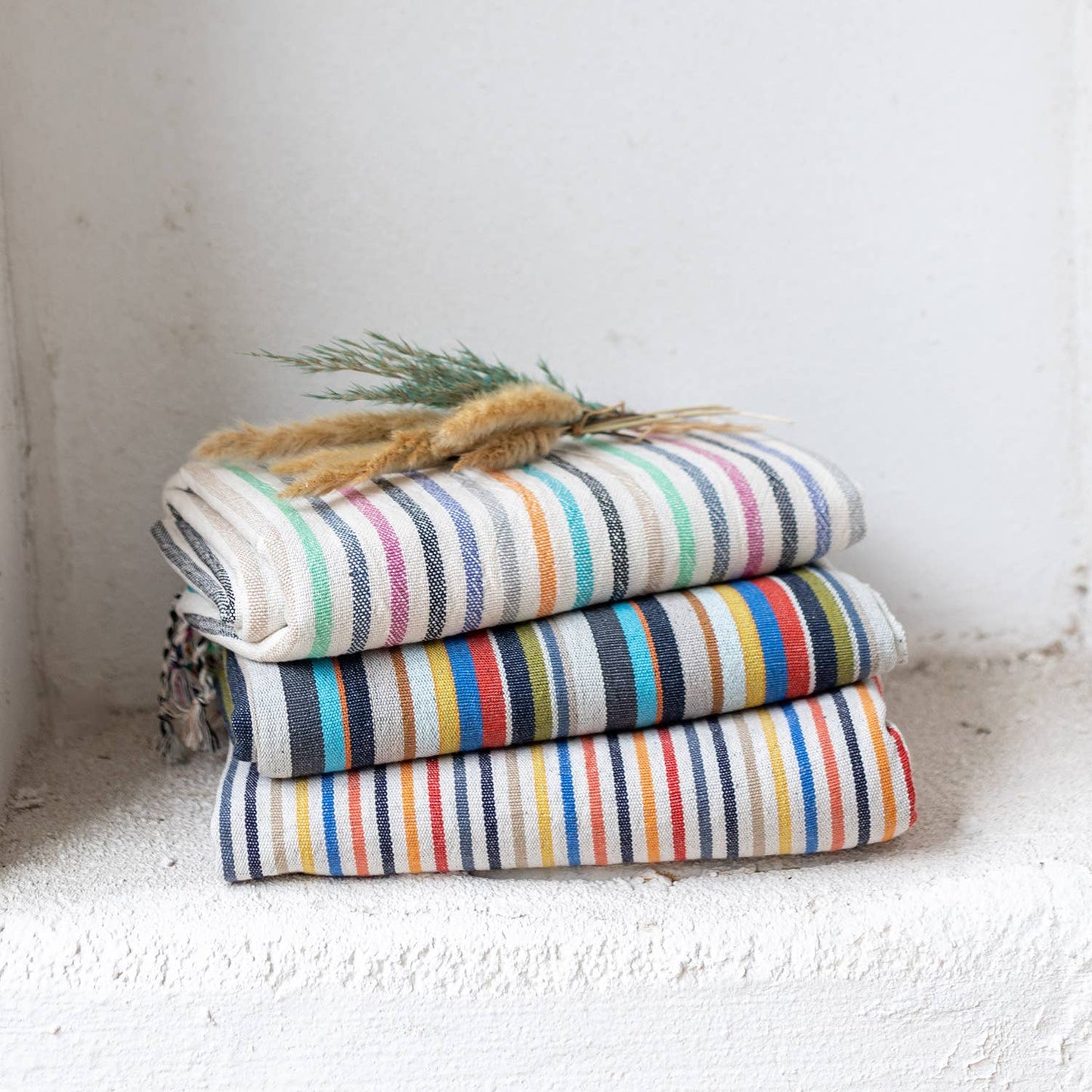 Bath Beach Towels Mid Weight Rustic Vintage Feel Pre-Washed