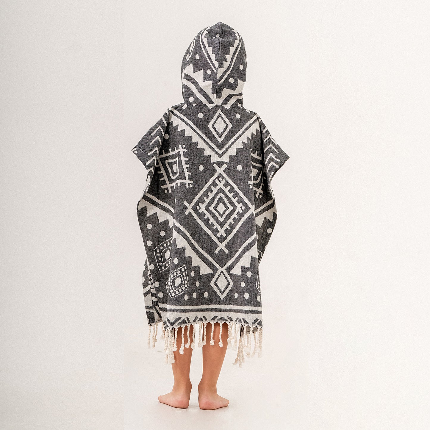 Navajo Hooded Towel Changing Poncho for Kids