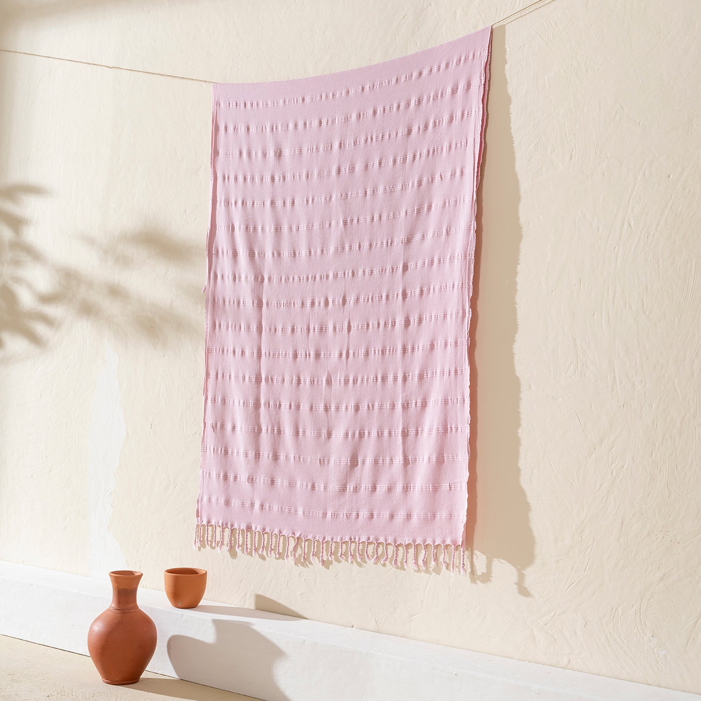 Stonewashed Turkish Hamam Pestemal Beach Towel