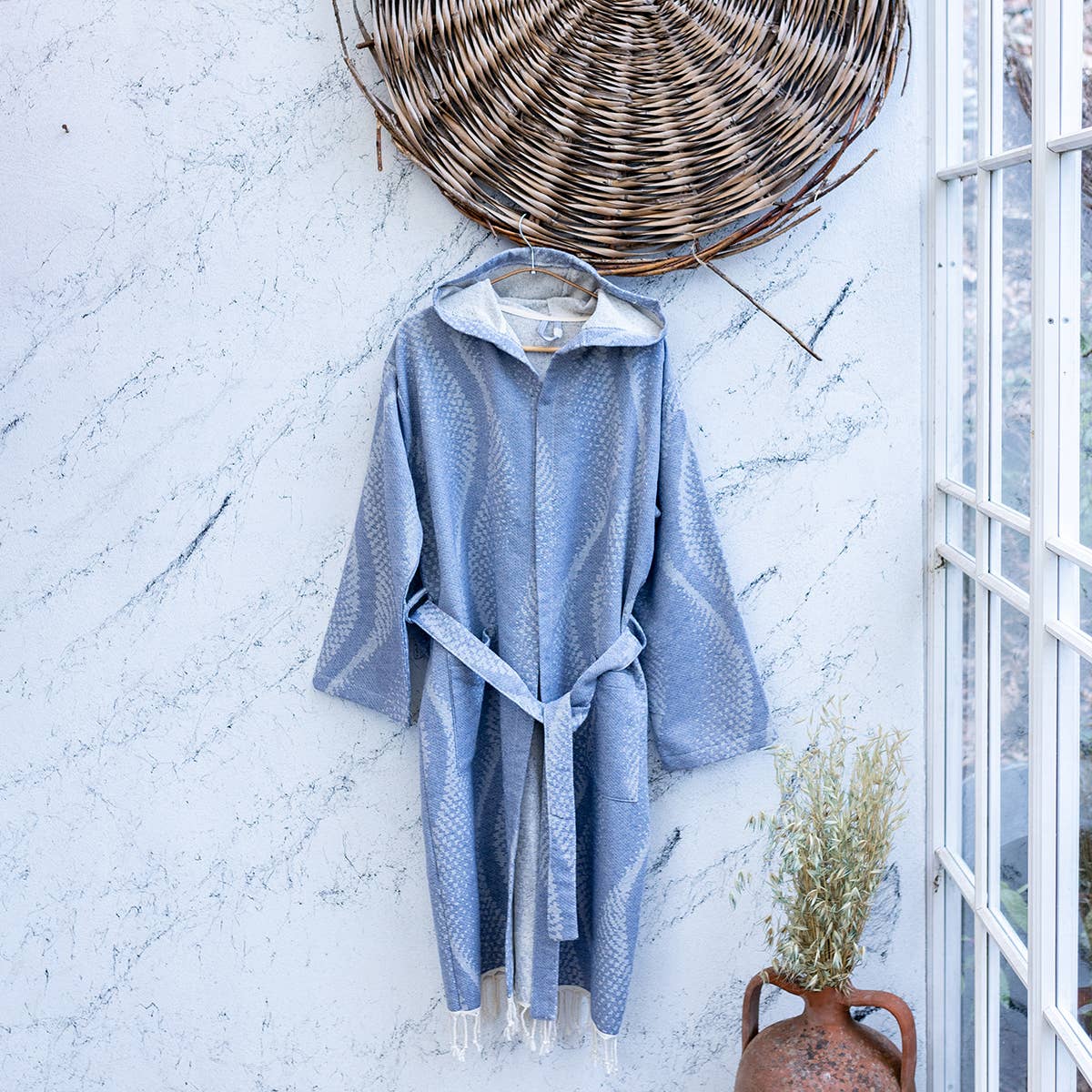 Turkish cotton light weight bathrobe