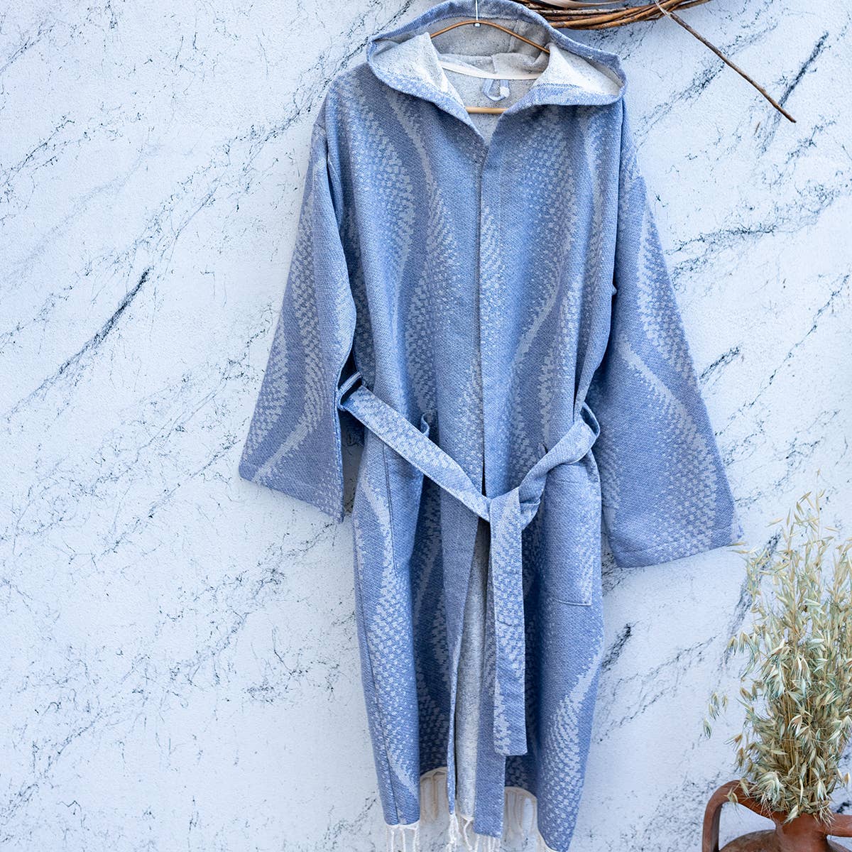 Turkish cotton light weight bathrobe