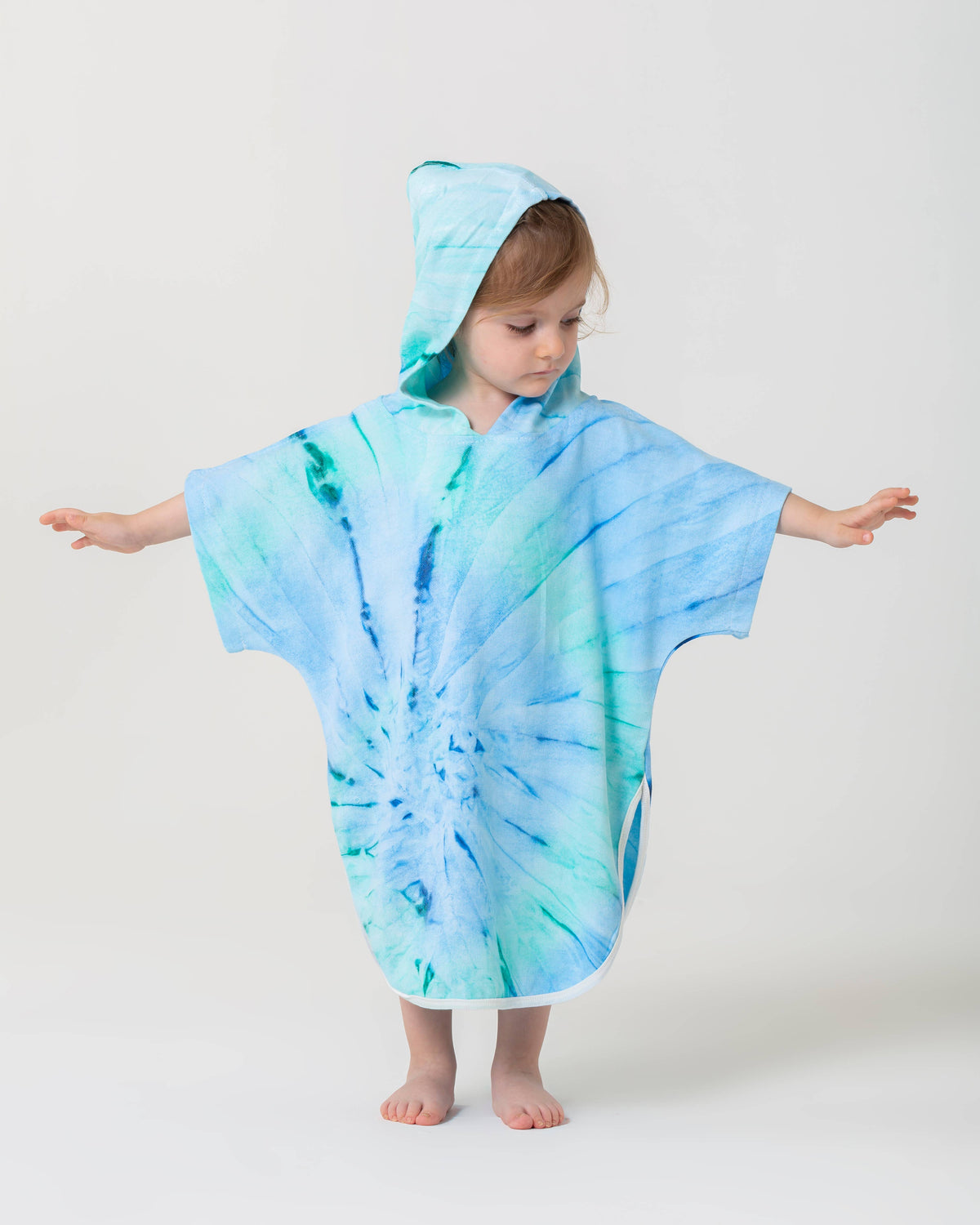 Baby & Toddler Hooded Towel Poncho – Ages 0-3, alternate view | Kikoya