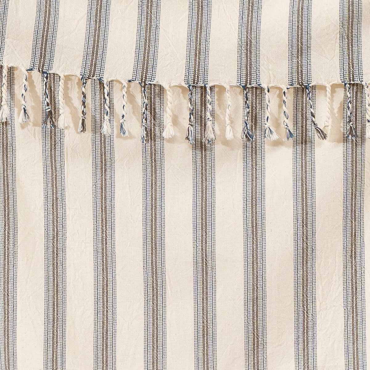Premium Rustic Turkish Beach Towel – Taupe Ticking Stripe, 100% Cotton Peshtemal, 40x70 in