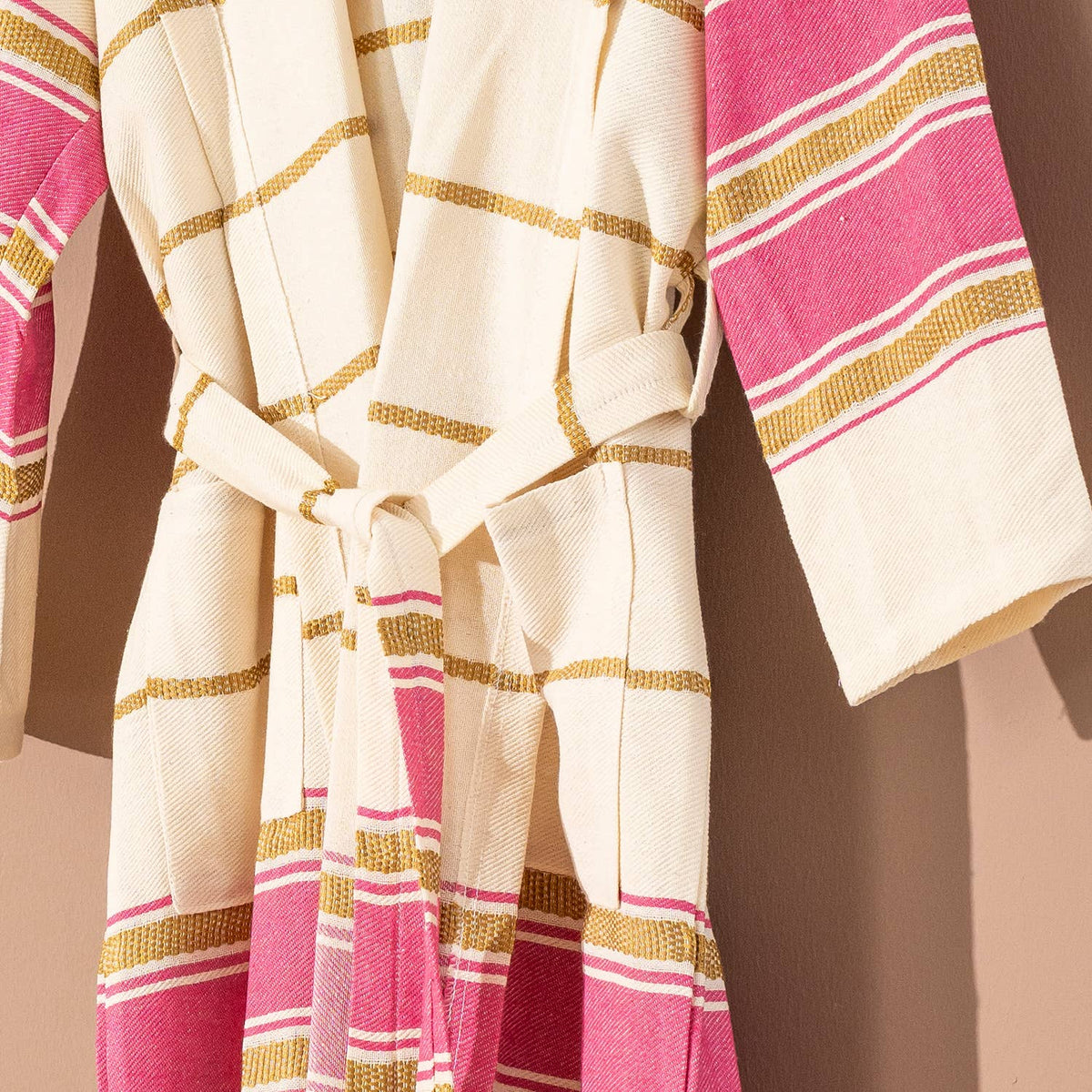 Bohemia Turkish Cotton Bathrobe – Hooded Kimono, 100% Cotton