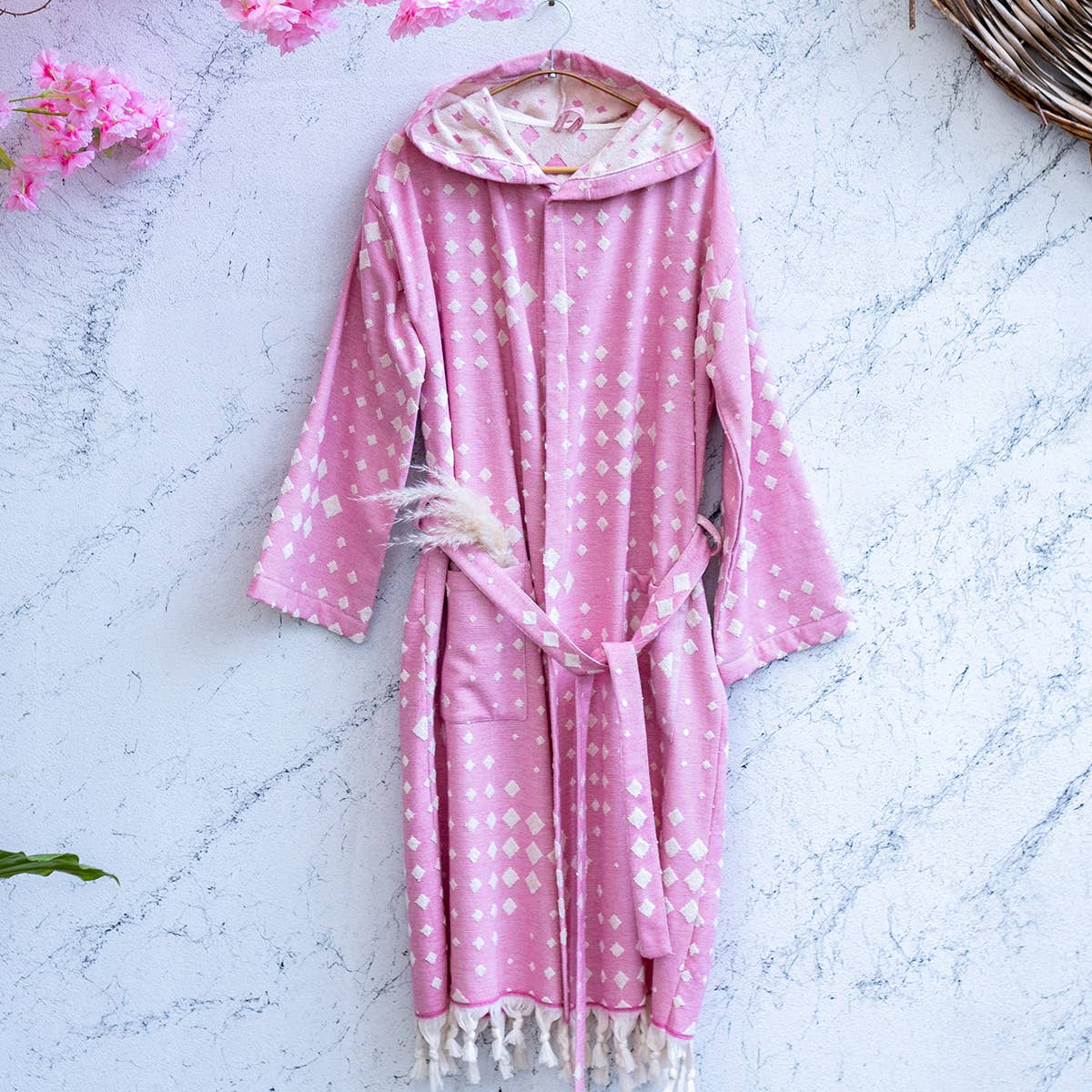 Turkish cotton light weight bathrobe