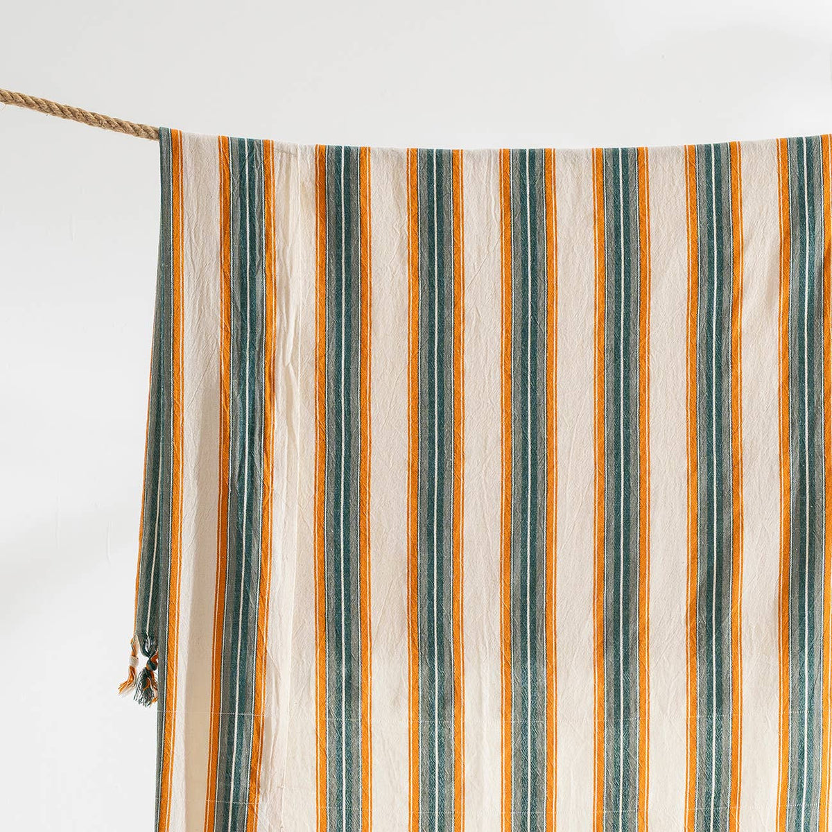 Hammam Turkish Peshtemal Towel – Orange Stripe, 100% Cotton