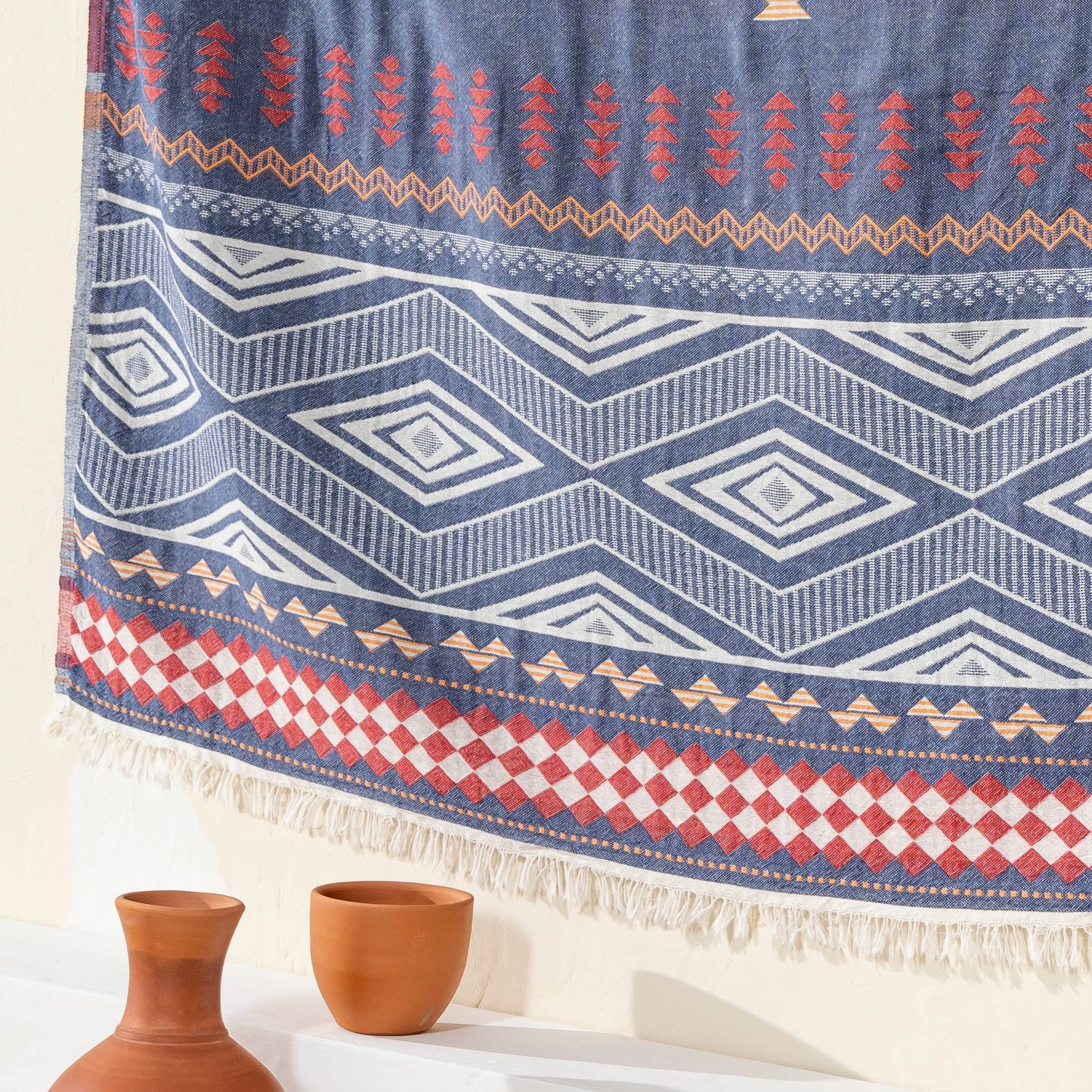 Cotton Throw Blanket Home Decor Farmhouse Cover
