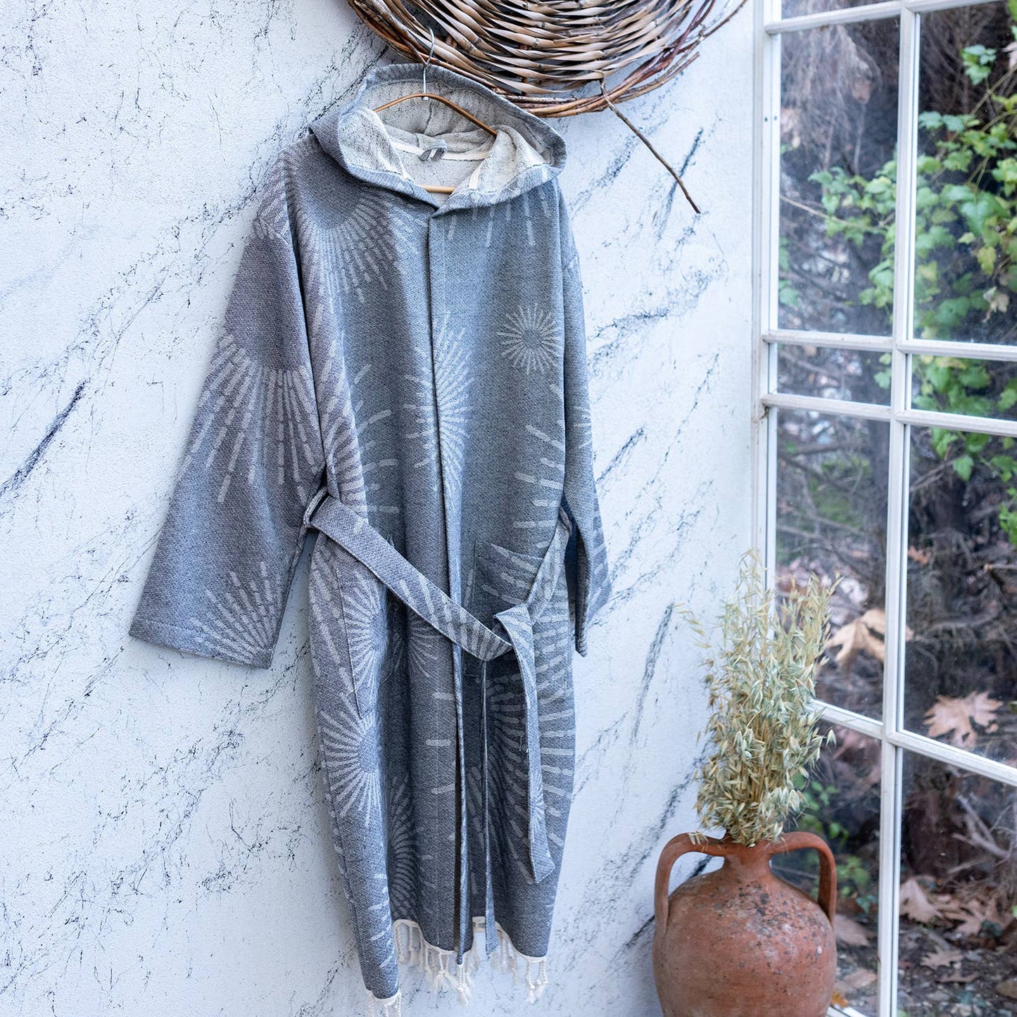 Turkish cotton light weight bathrobe