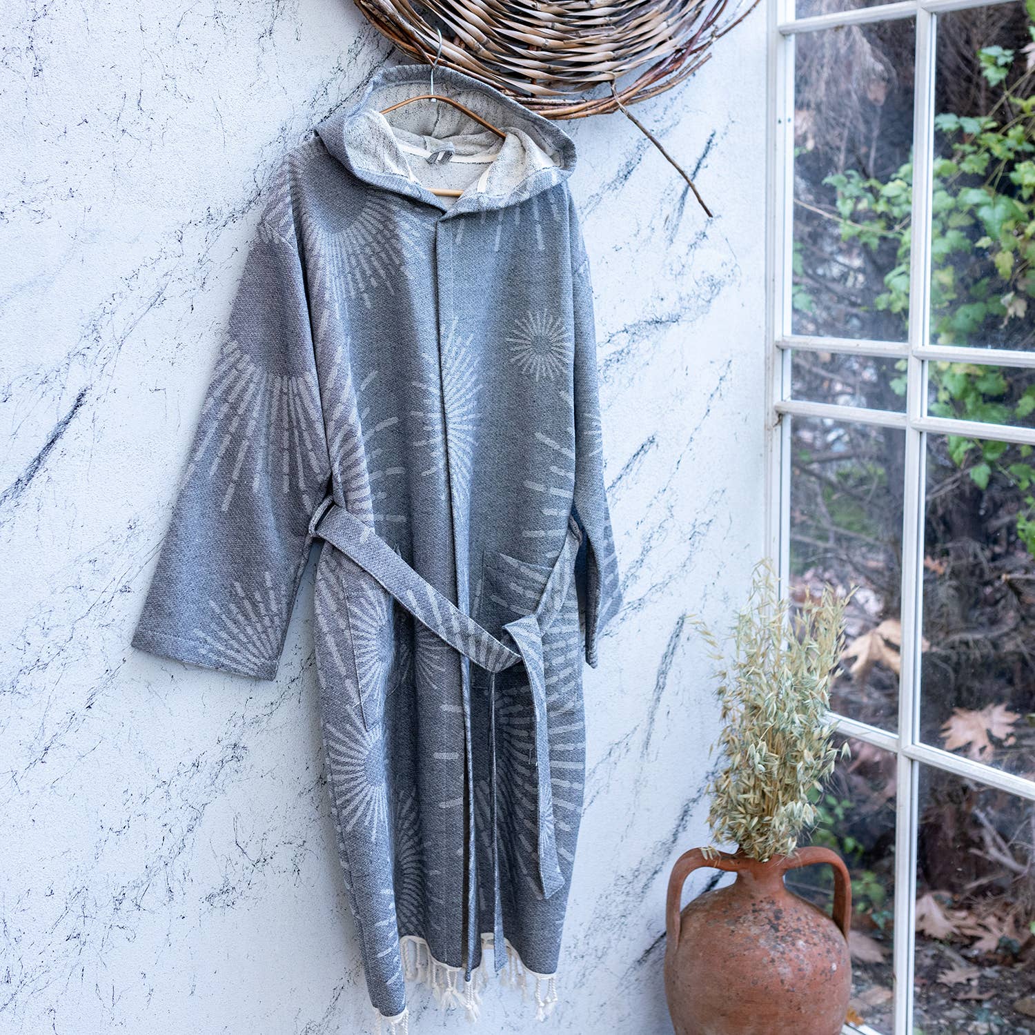 Turkish cotton light weight bathrobe