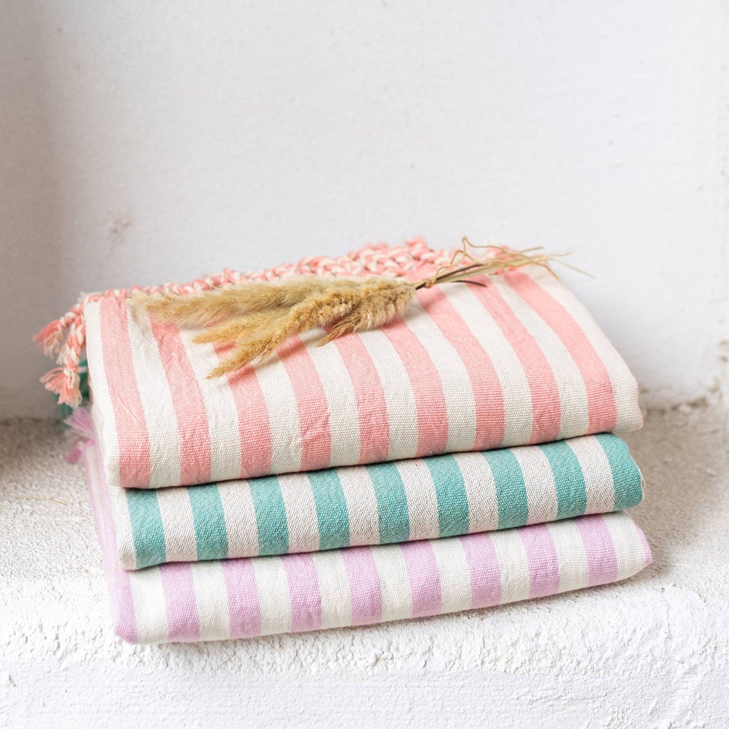 Bath Beach Towels Mid Weight Rustic Vintage Feel Pre-Washed
