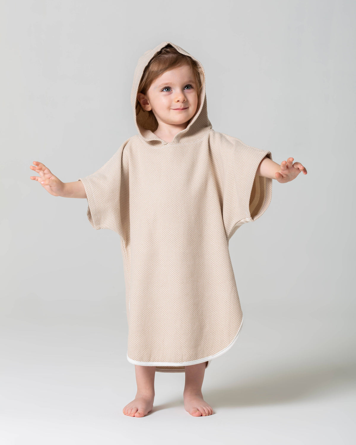 Baby & Toddler Hooded Towel Poncho – Ages 0-3, alternate view | Kikoya