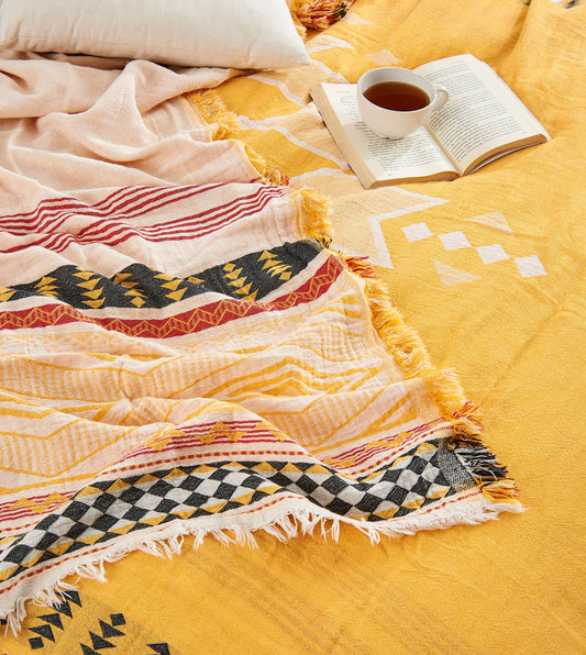 Aztec Bedspread Summer Blanket Cover Light-weight Country