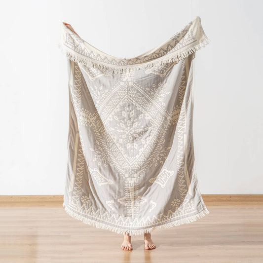 Cotton Throw Blanket Home Decor Farmhouse Cover