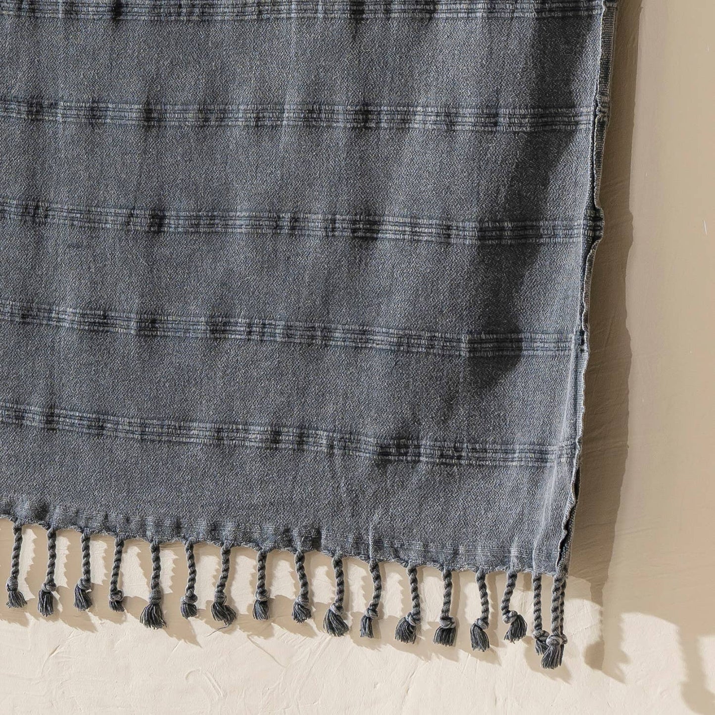 Stonewashed Beach Towel Turkish Hamam Pestemal Fouta Vintage