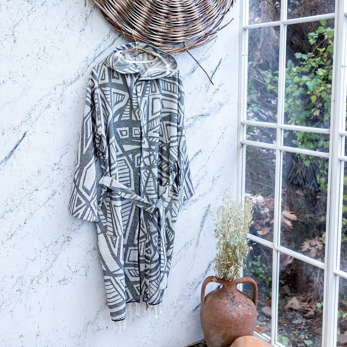 Turkish cotton light weight bathrobe