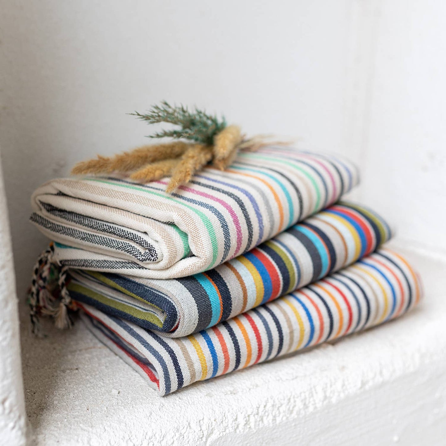 Bath Beach Towels Mid Weight Rustic Vintage Feel Pre-Washed