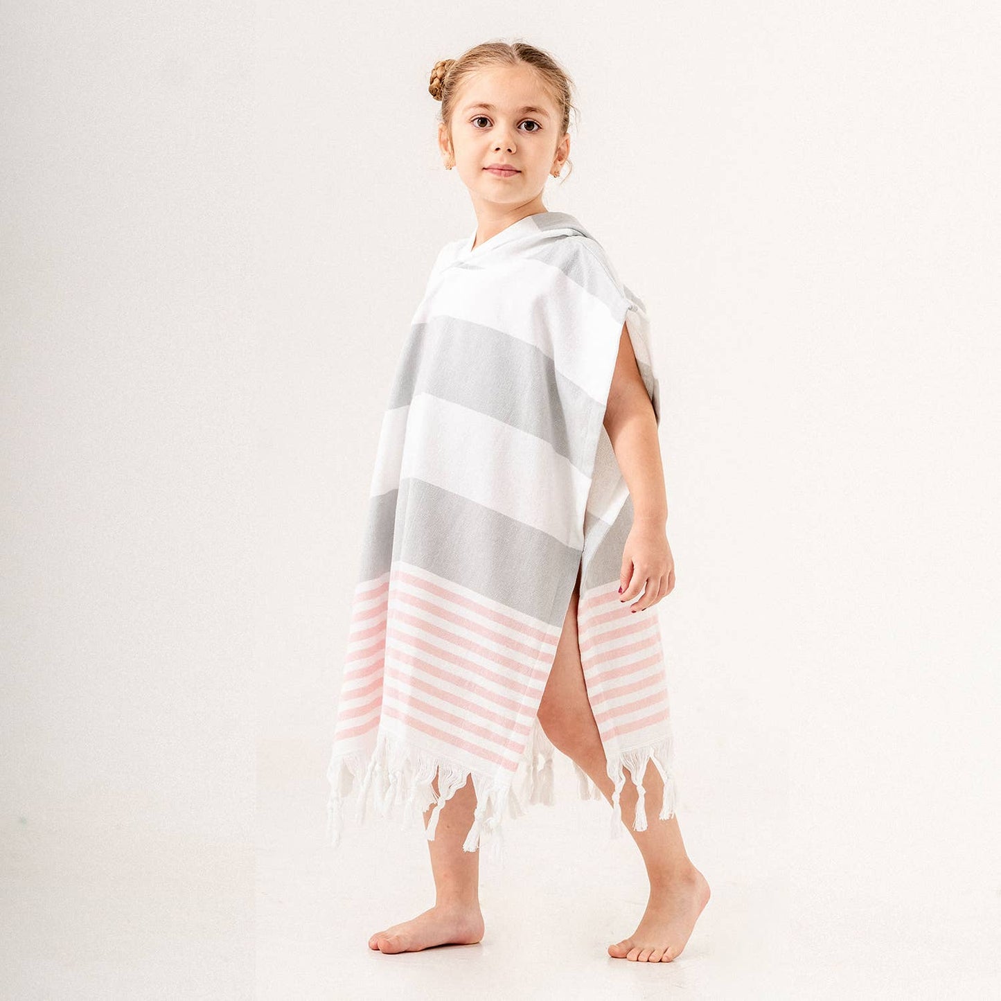 Hooded Poncho Surf Changing Swimming Beach Towel Terrybacked