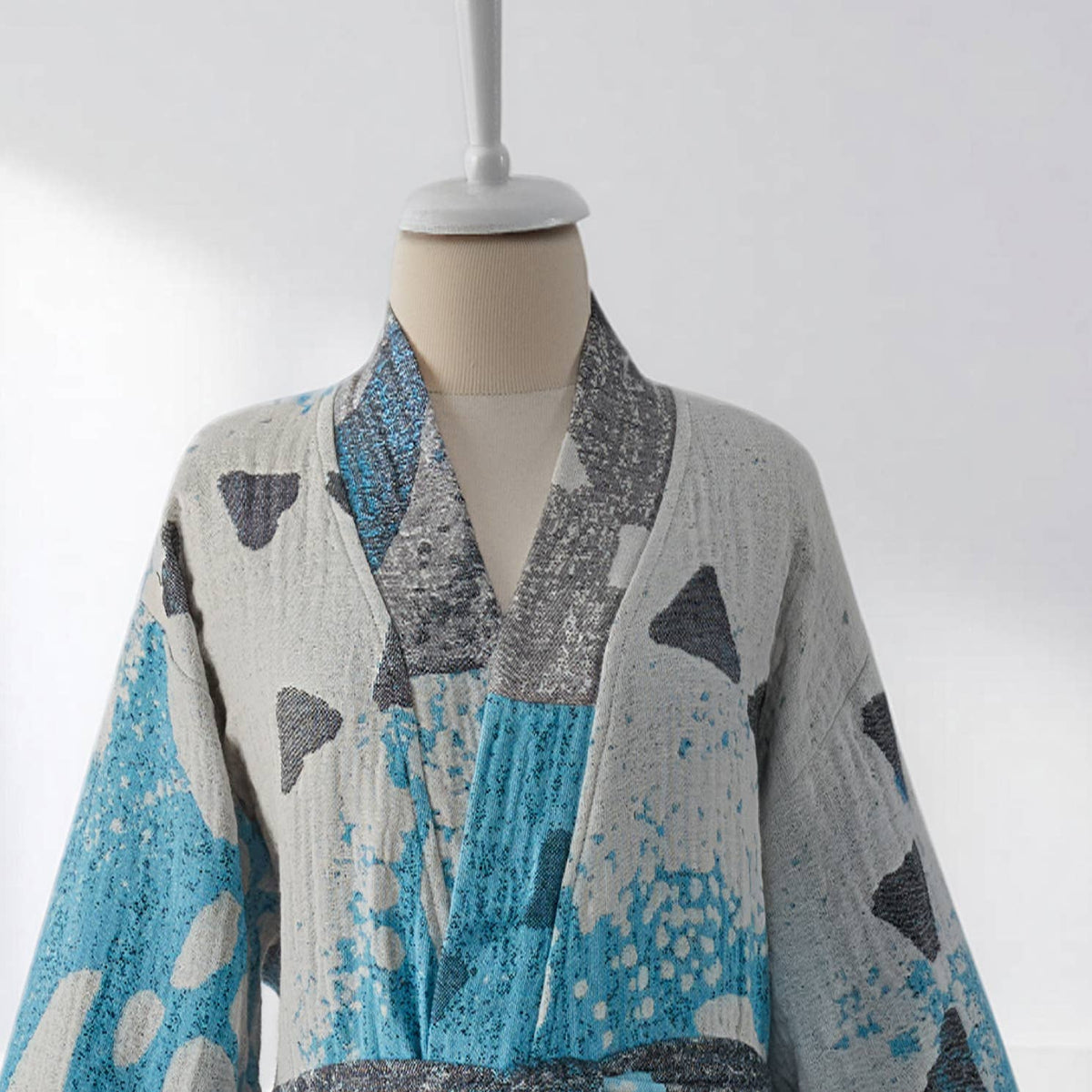 Turtle Turkish kimono bathrobe – Turquoise | Kikoya
