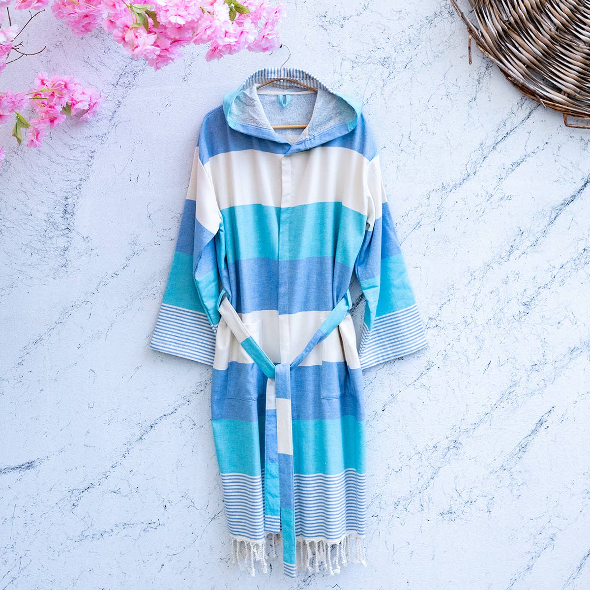 Turkish cotton light weight bathrobe