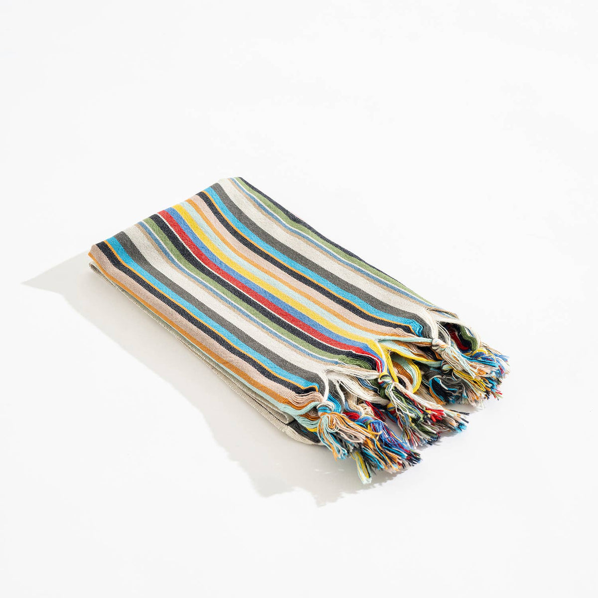 Hammam Turkish Peshtemal Towel – Multicolor Stripe, 100% Cotton