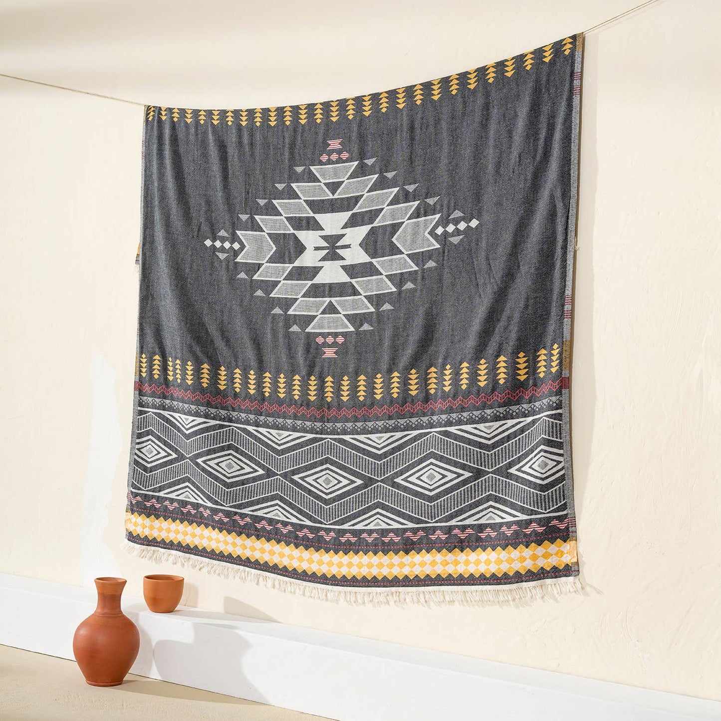 Cotton Throw Blanket Home Decor Farmhouse Cover