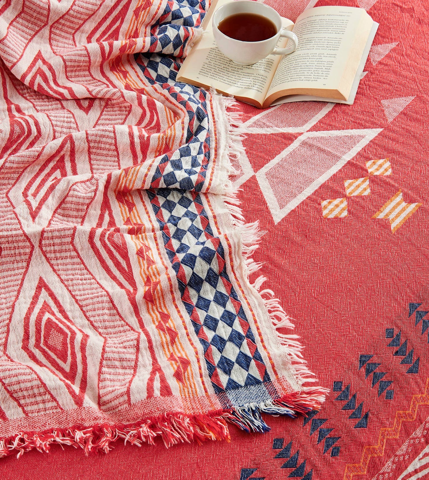 Aztec Bedspread Summer Blanket Cover Light-weight Country